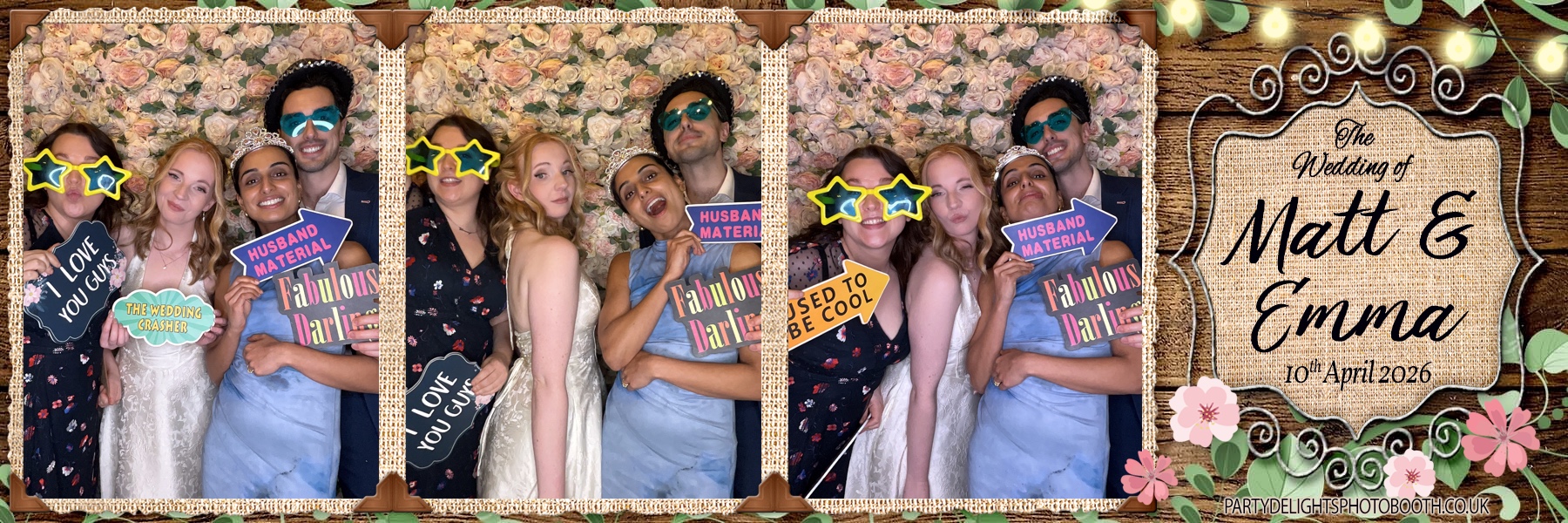 Matt & Emma's Wedding | View more photos from the event at gallery.partydelightsphotobooth.co.uk/u/PartyDelightsPhotoBooth/Matt-Emmas-Wedding