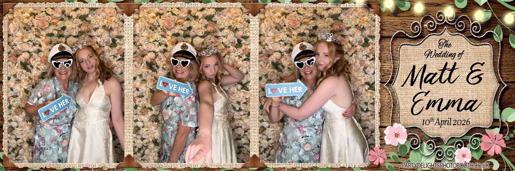 Matt & Emma's Wedding | View more photos from the event at gallery.partydelightsphotobooth.co.uk/u/PartyDelightsPhotoBooth/Matt-Emmas-Wedding