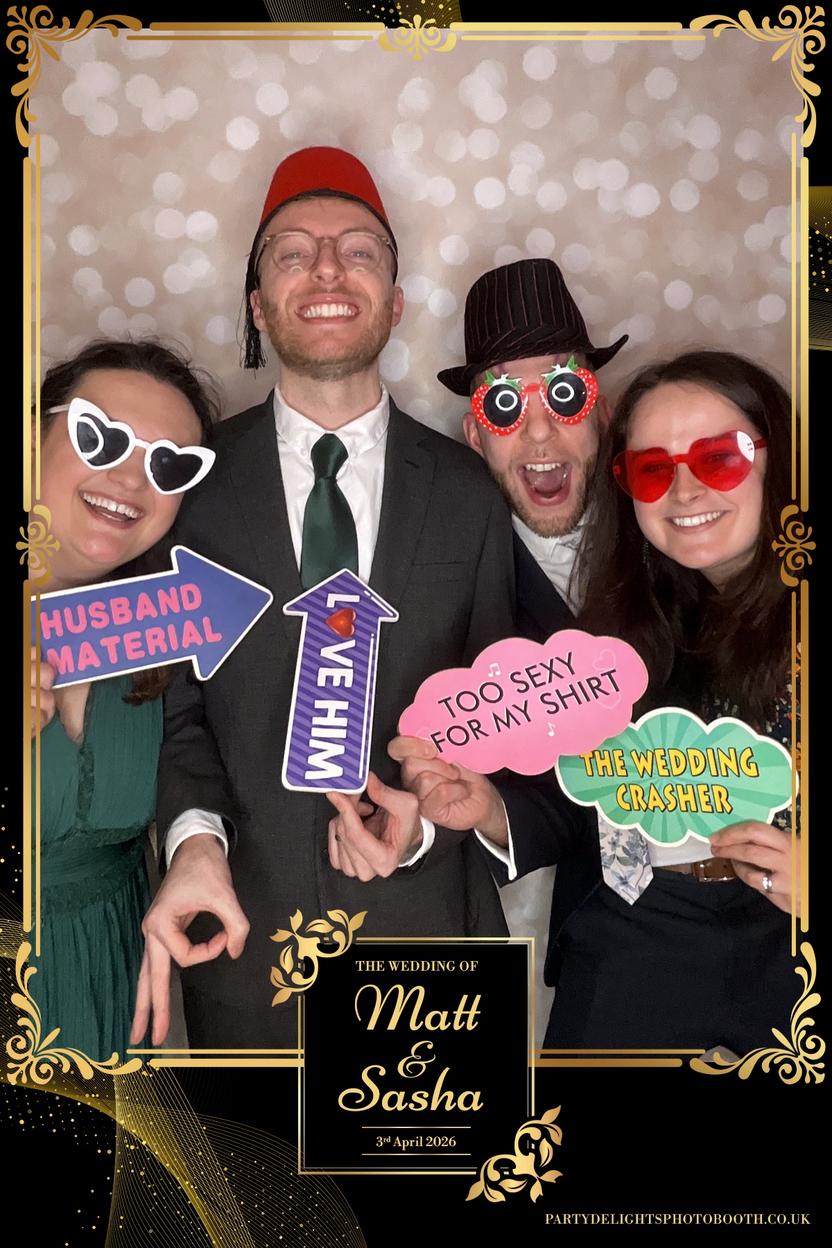 Matt and Sasha Wedding | View more photos from the event at gallery.partydelightsphotobooth.co.uk/u/PartyDelightsPhotoBooth/Matt-and-Sasha-Wedding