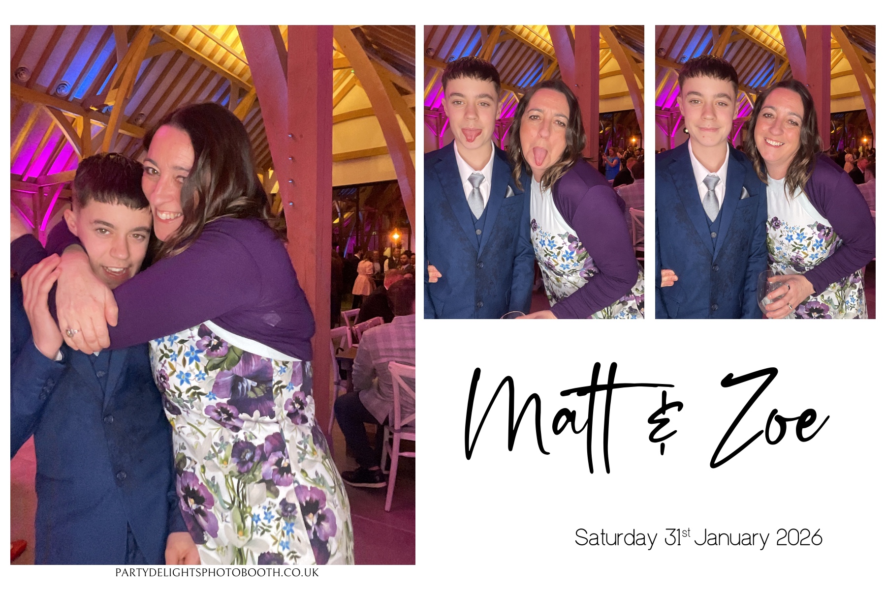 Matt and Zoe's Wedding | View more photos from the event at gallery.partydelightsphotobooth.co.uk/u/PartyDelightsPhotoBooth/Matt-and-Zoes-Wedding