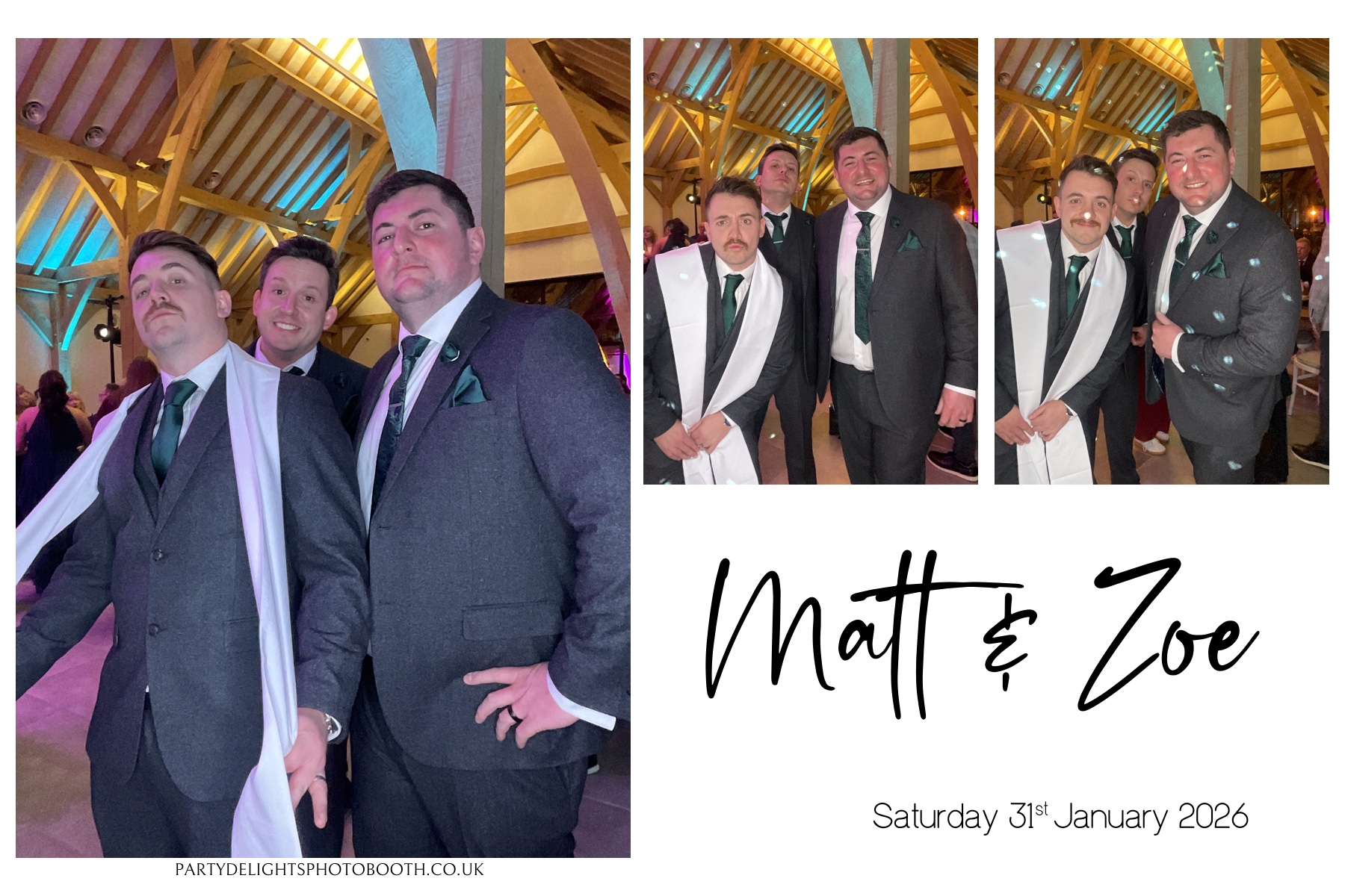 Matt and Zoe's Wedding | View more photos from the event at gallery.partydelightsphotobooth.co.uk/u/PartyDelightsPhotoBooth/Matt-and-Zoes-Wedding