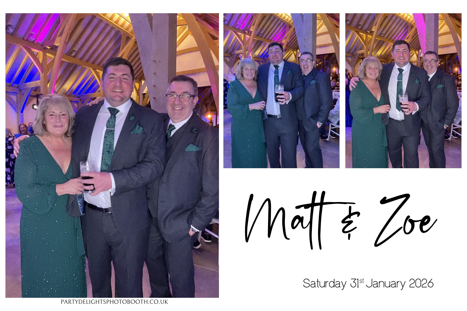 Matt and Zoe's Wedding | View more photos from the event at gallery.partydelightsphotobooth.co.uk/u/PartyDelightsPhotoBooth/Matt-and-Zoes-Wedding
