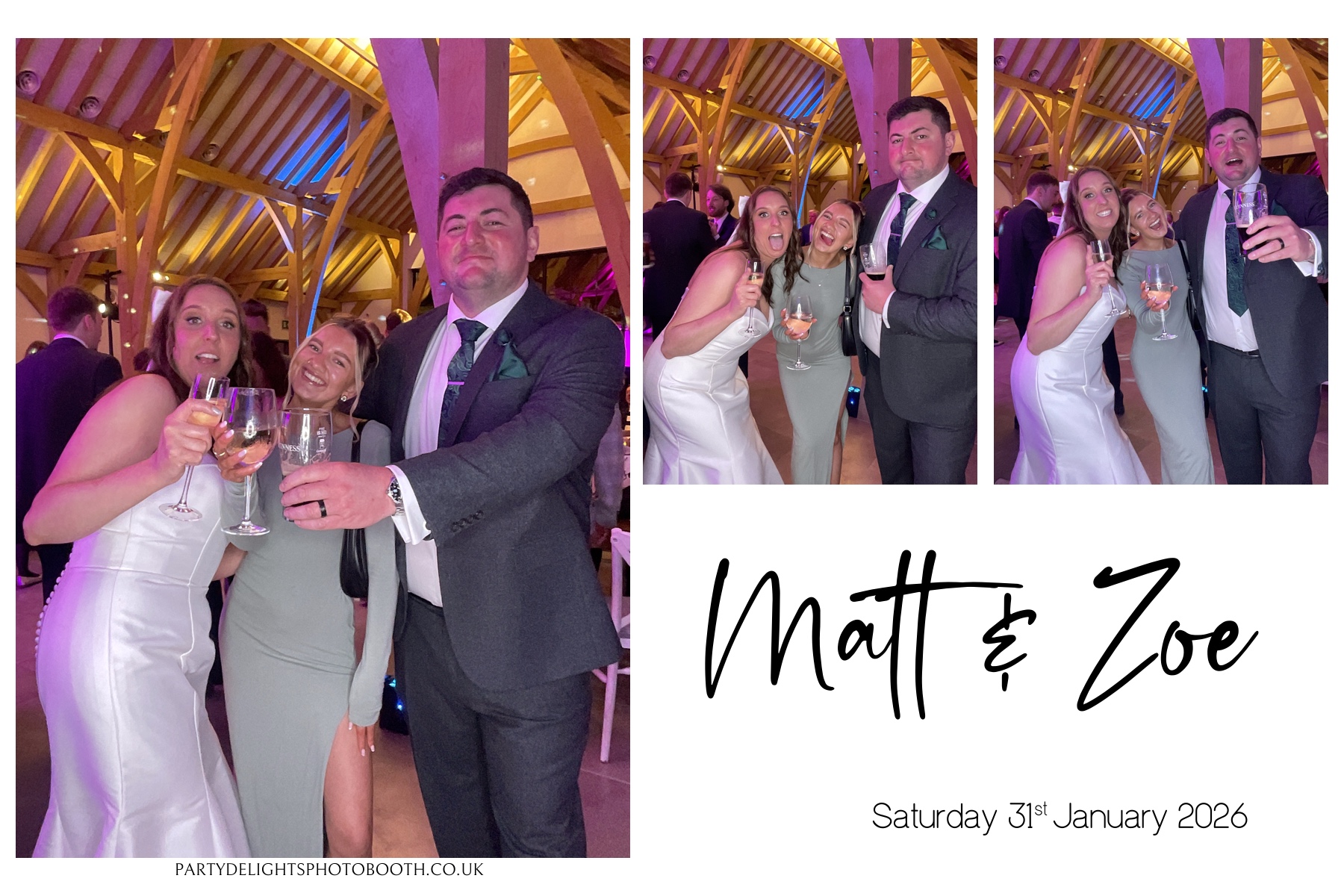Matt and Zoe's Wedding | View more photos from the event at gallery.partydelightsphotobooth.co.uk/u/PartyDelightsPhotoBooth/Matt-and-Zoes-Wedding