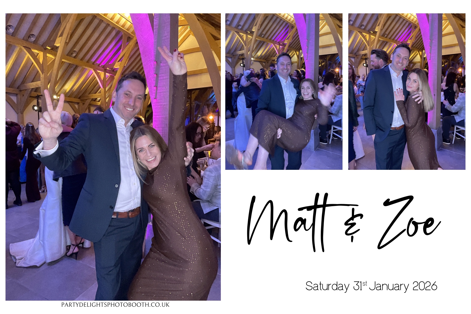 Matt and Zoe's Wedding | View more photos from the event at gallery.partydelightsphotobooth.co.uk/u/PartyDelightsPhotoBooth/Matt-and-Zoes-Wedding