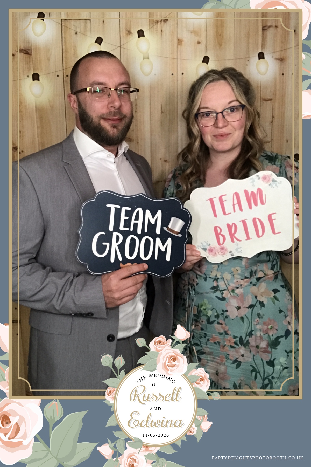 Russell and Edwina's wedding | View more photos from the event at gallery.partydelightsphotobooth.co.uk/u/PartyDelightsPhotoBooth/Russell-and-Edwinas-wedding