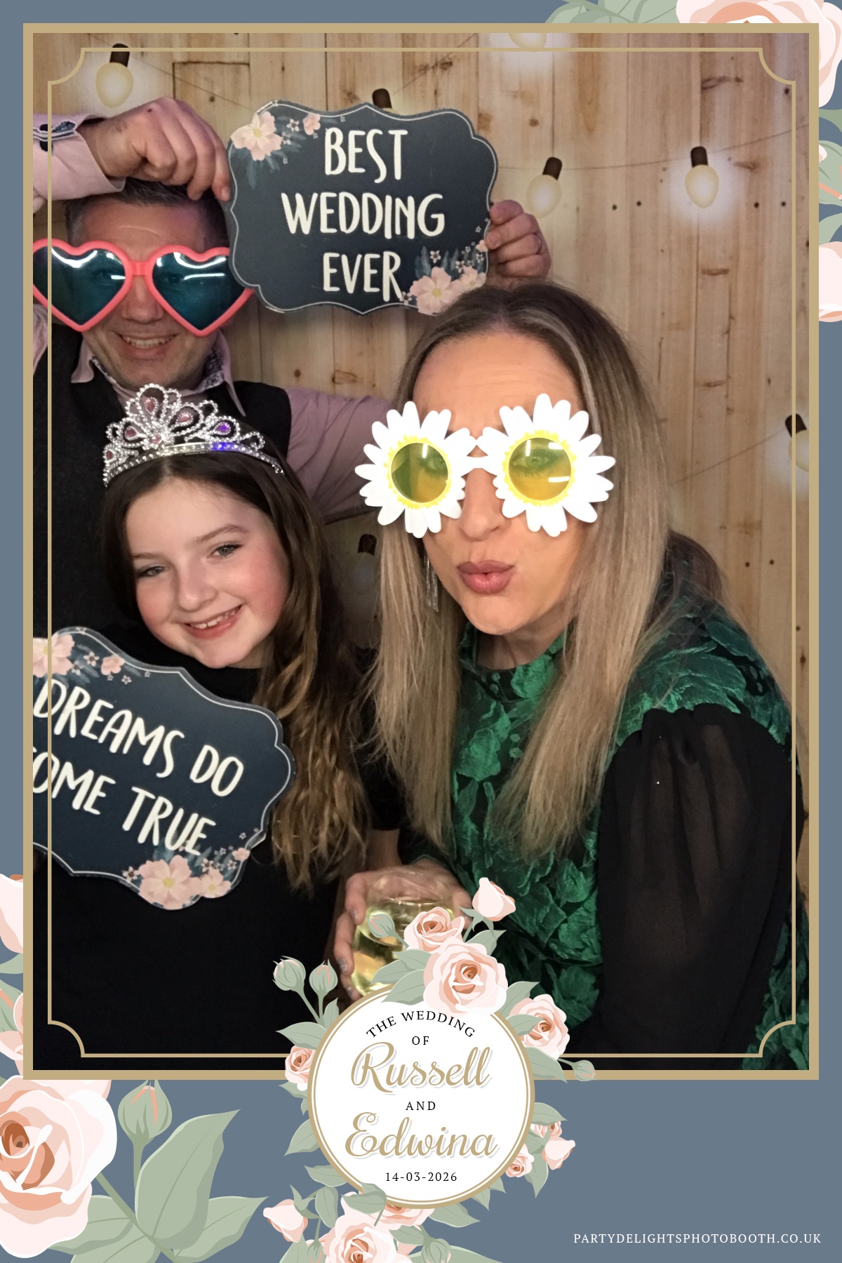 Russell and Edwina's wedding | View more photos from the event at gallery.partydelightsphotobooth.co.uk/u/PartyDelightsPhotoBooth/Russell-and-Edwinas-wedding