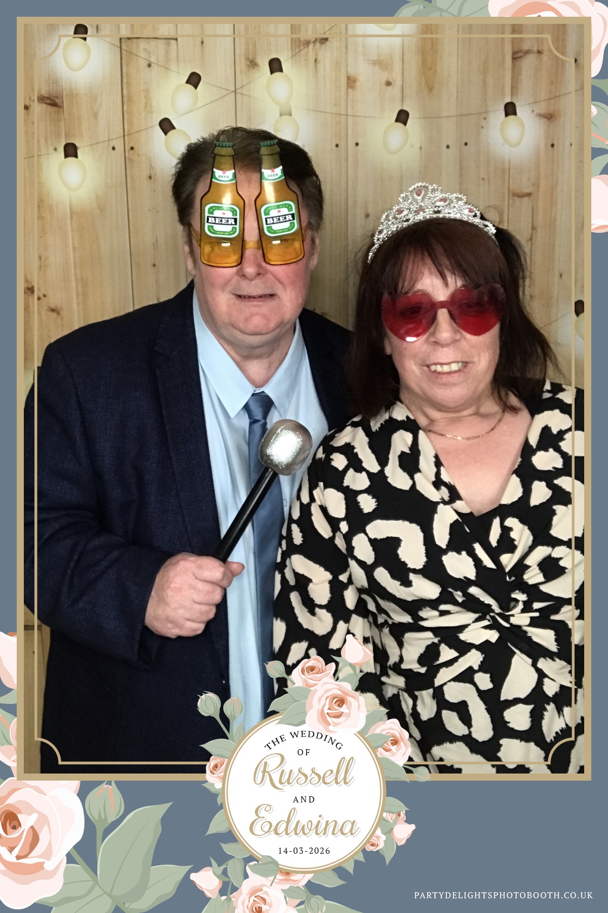Russell and Edwina's wedding | View more photos from the event at gallery.partydelightsphotobooth.co.uk/u/PartyDelightsPhotoBooth/Russell-and-Edwinas-wedding