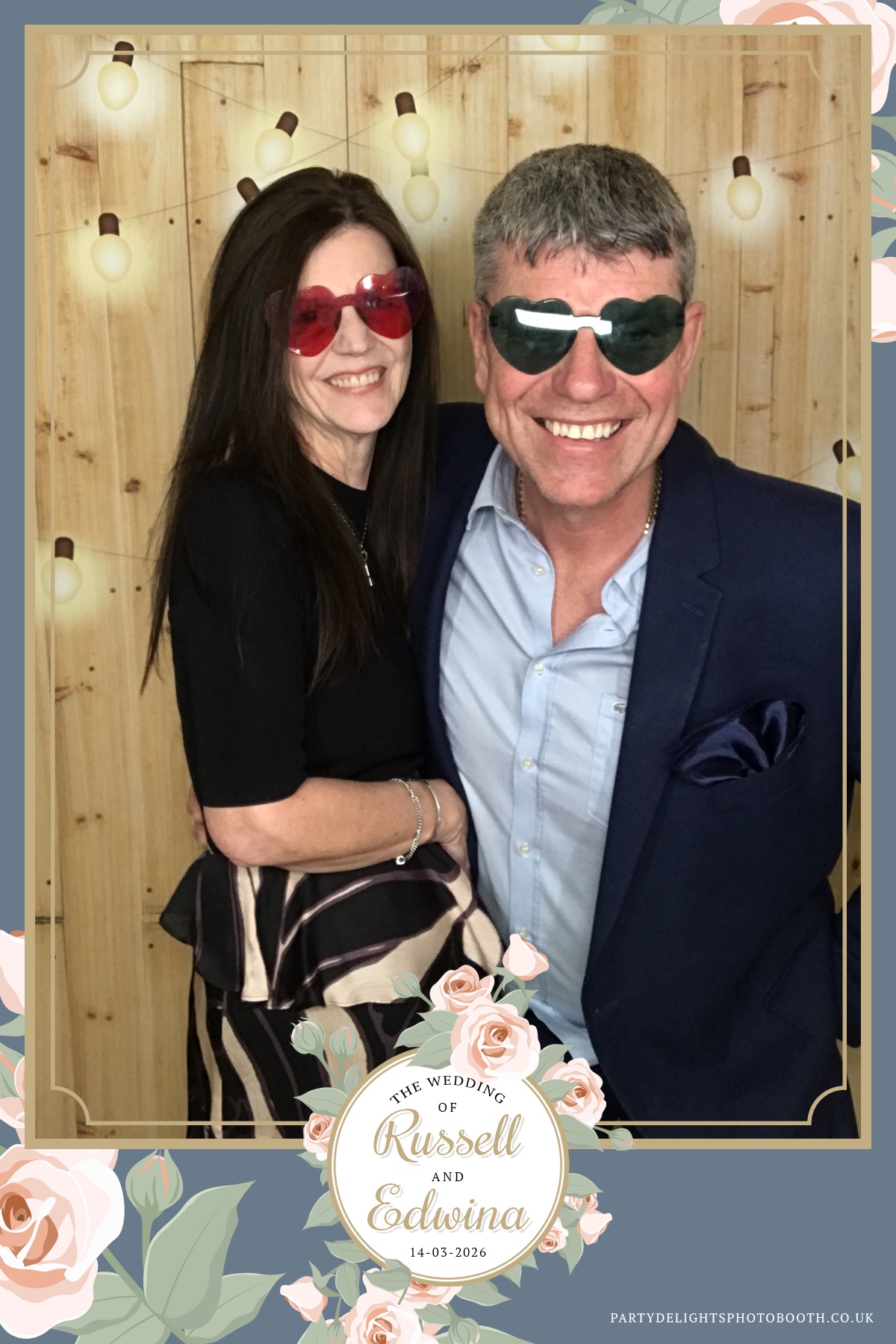 Russell and Edwina's wedding | View more photos from the event at gallery.partydelightsphotobooth.co.uk/u/PartyDelightsPhotoBooth/Russell-and-Edwinas-wedding