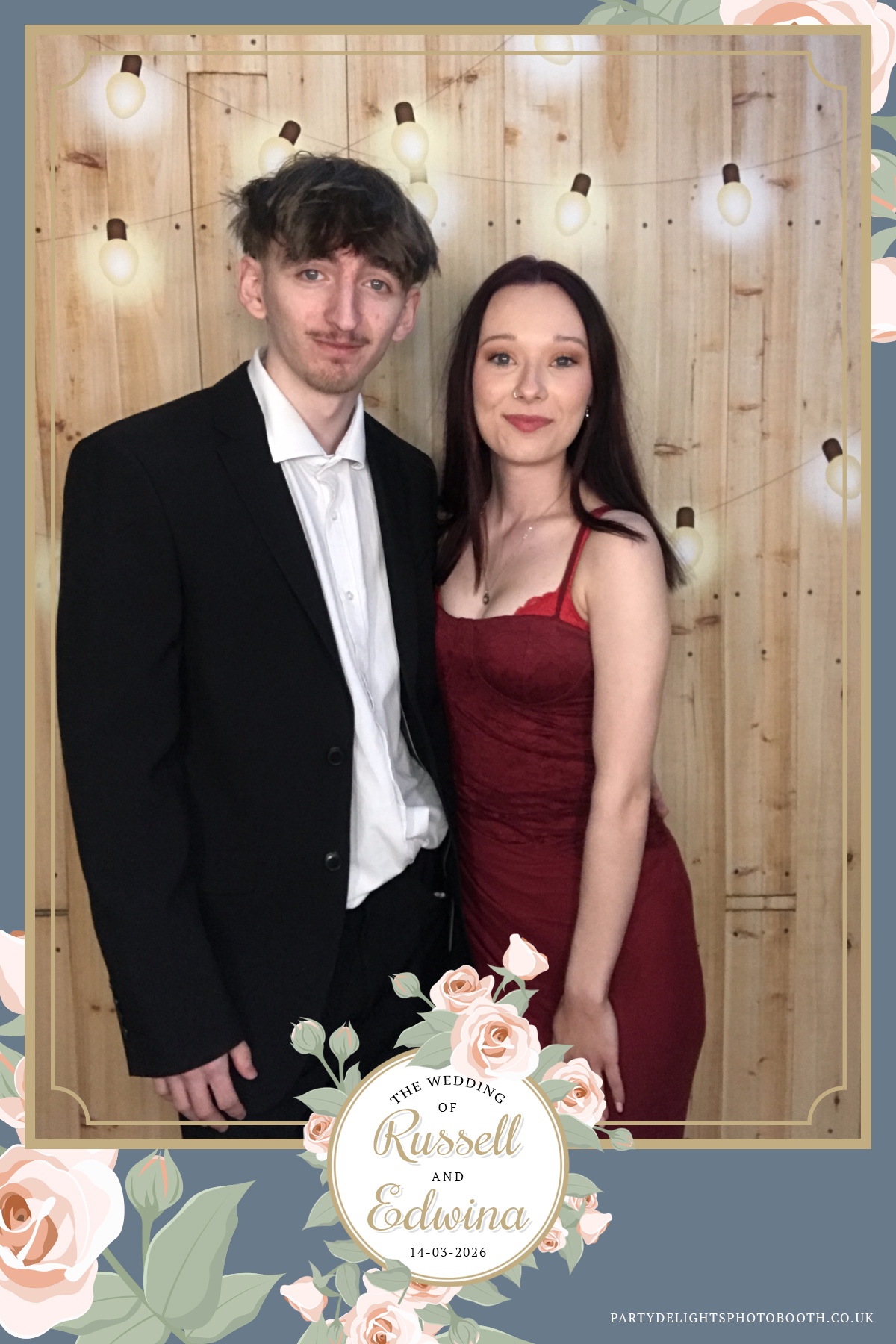 Russell and Edwina's wedding | View more photos from the event at gallery.partydelightsphotobooth.co.uk/u/PartyDelightsPhotoBooth/Russell-and-Edwinas-wedding