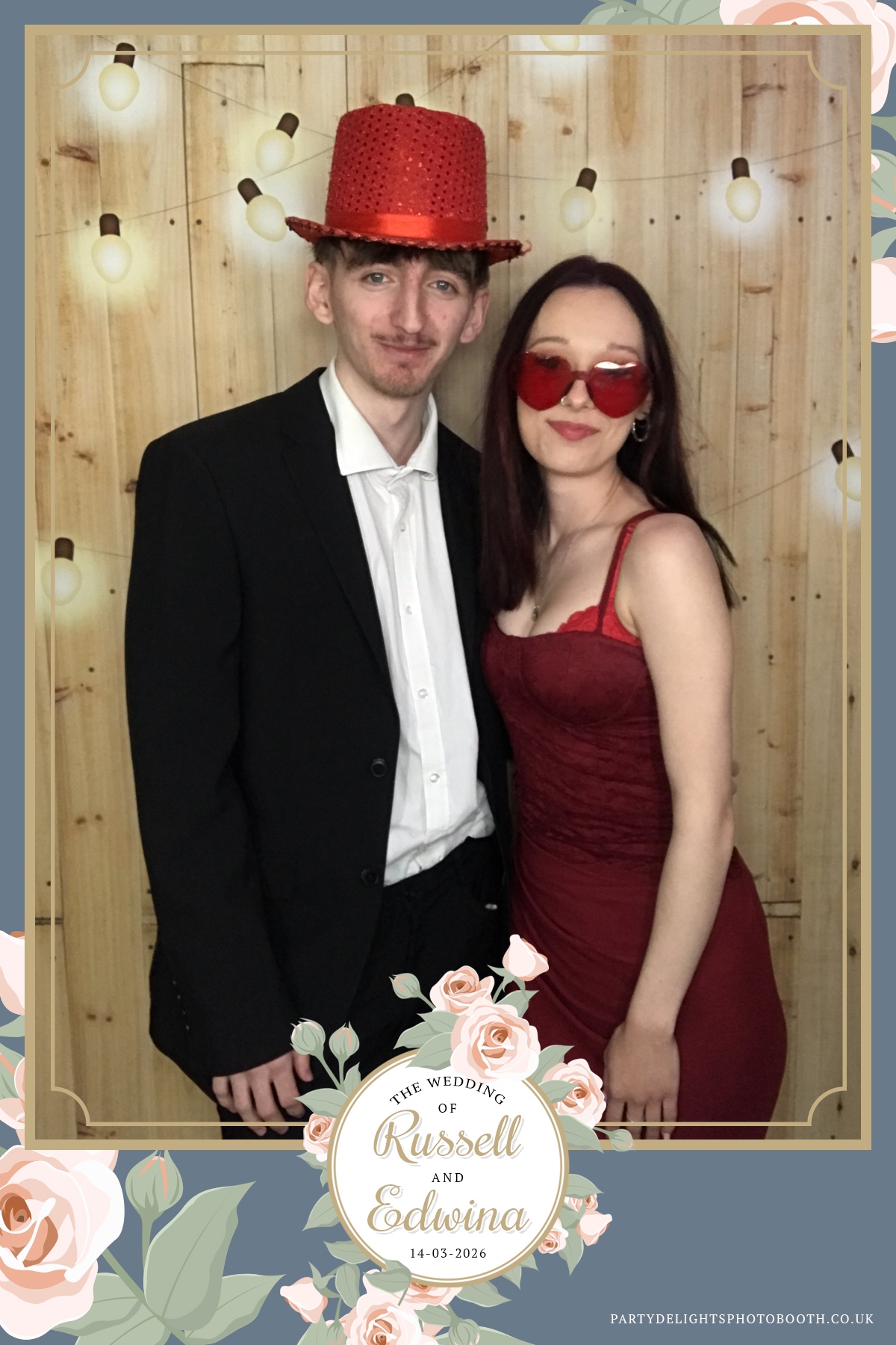 Russell and Edwina's wedding | View more photos from the event at gallery.partydelightsphotobooth.co.uk/u/PartyDelightsPhotoBooth/Russell-and-Edwinas-wedding