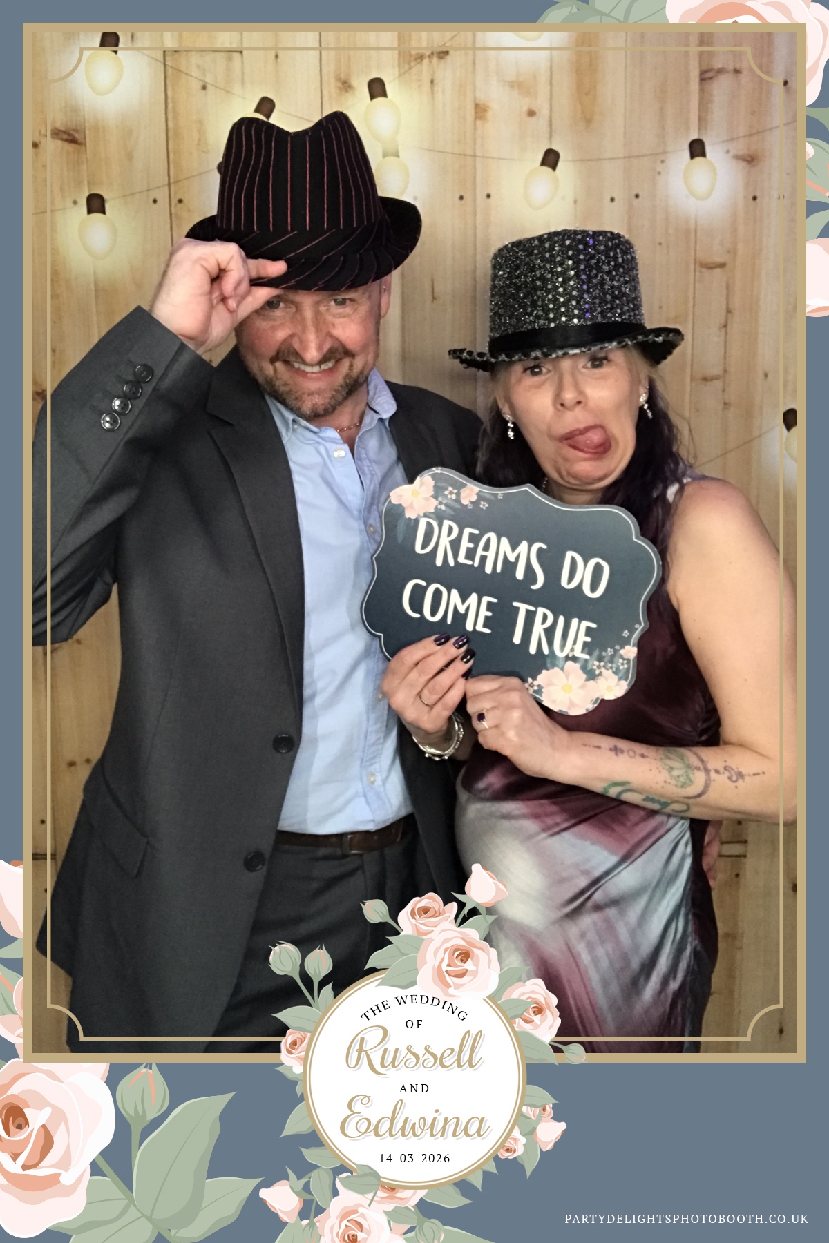 Russell and Edwina's wedding | View more photos from the event at gallery.partydelightsphotobooth.co.uk/u/PartyDelightsPhotoBooth/Russell-and-Edwinas-wedding