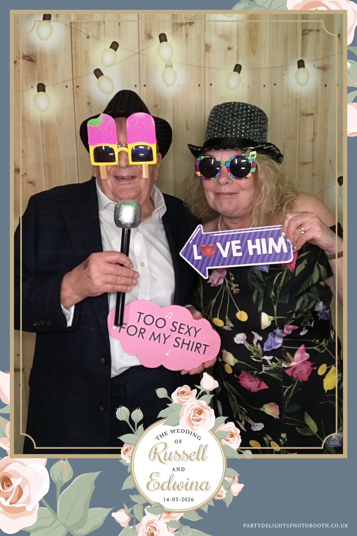Russell and Edwina's wedding | View more photos from the event at gallery.partydelightsphotobooth.co.uk/u/PartyDelightsPhotoBooth/Russell-and-Edwinas-wedding