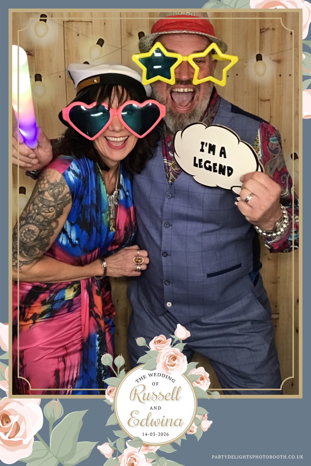 Russell and Edwina's wedding | View more photos from the event at gallery.partydelightsphotobooth.co.uk/u/PartyDelightsPhotoBooth/Russell-and-Edwinas-wedding