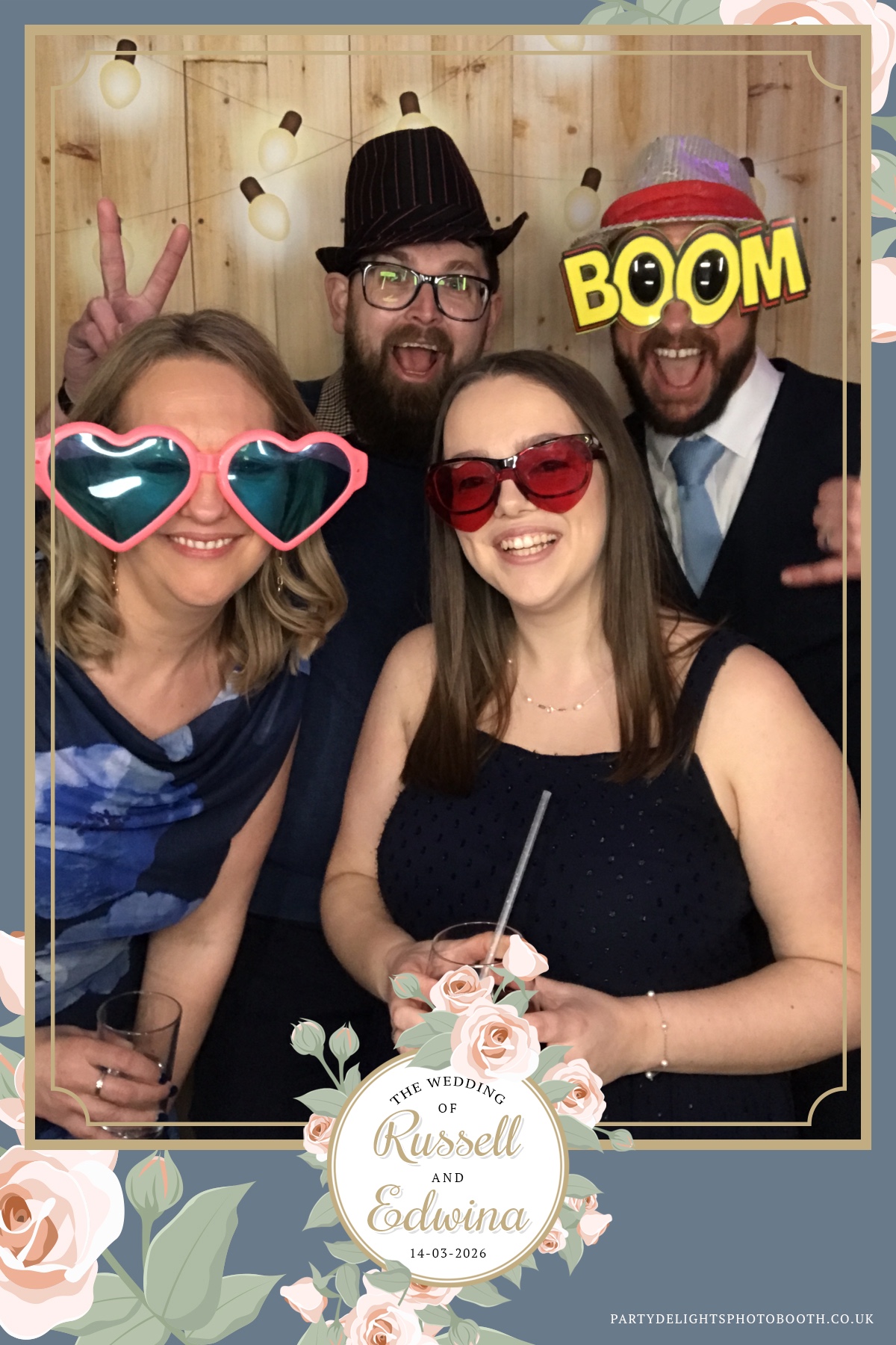 Russell and Edwina's wedding | View more photos from the event at gallery.partydelightsphotobooth.co.uk/u/PartyDelightsPhotoBooth/Russell-and-Edwinas-wedding
