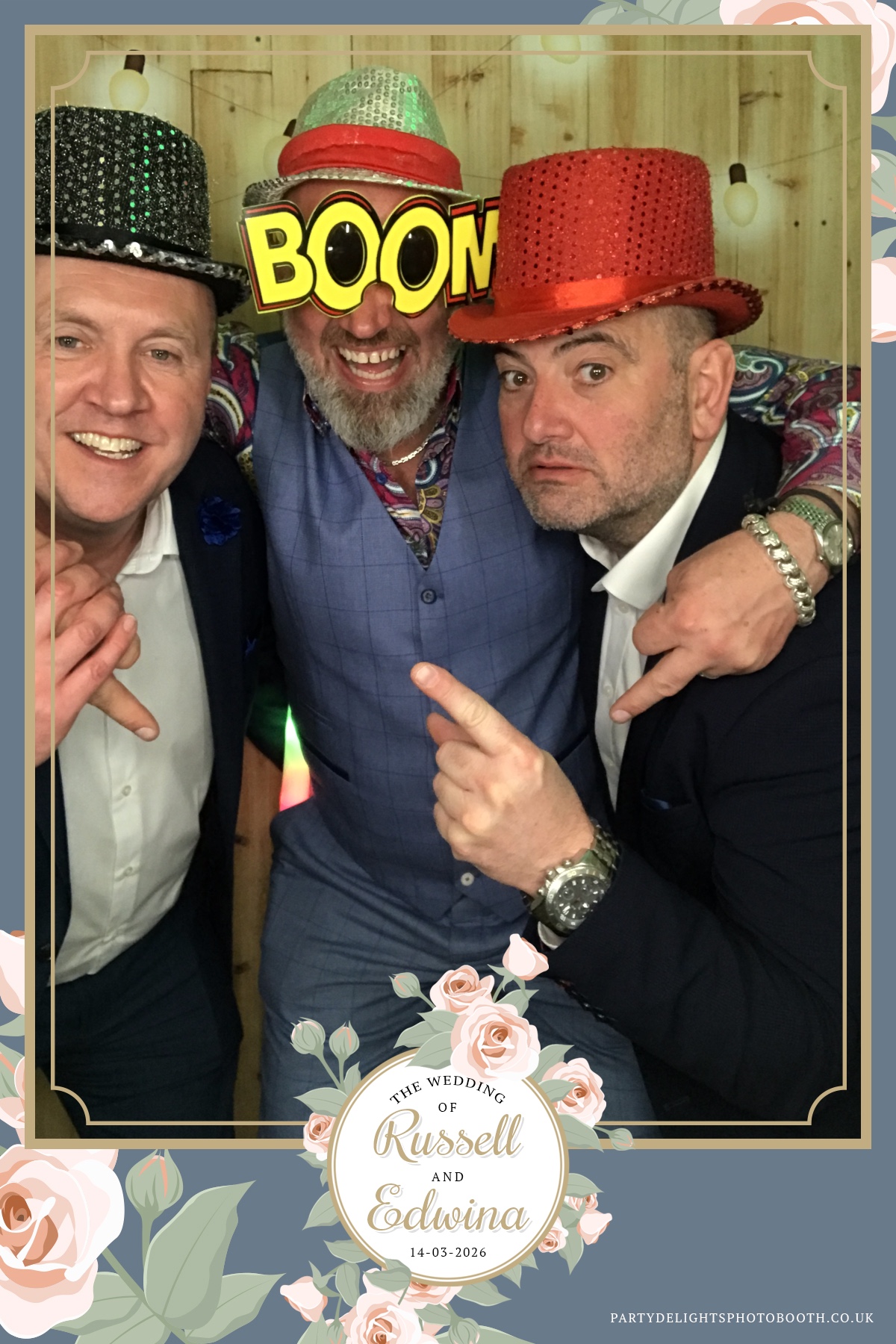 Russell and Edwina's wedding | View more photos from the event at gallery.partydelightsphotobooth.co.uk/u/PartyDelightsPhotoBooth/Russell-and-Edwinas-wedding