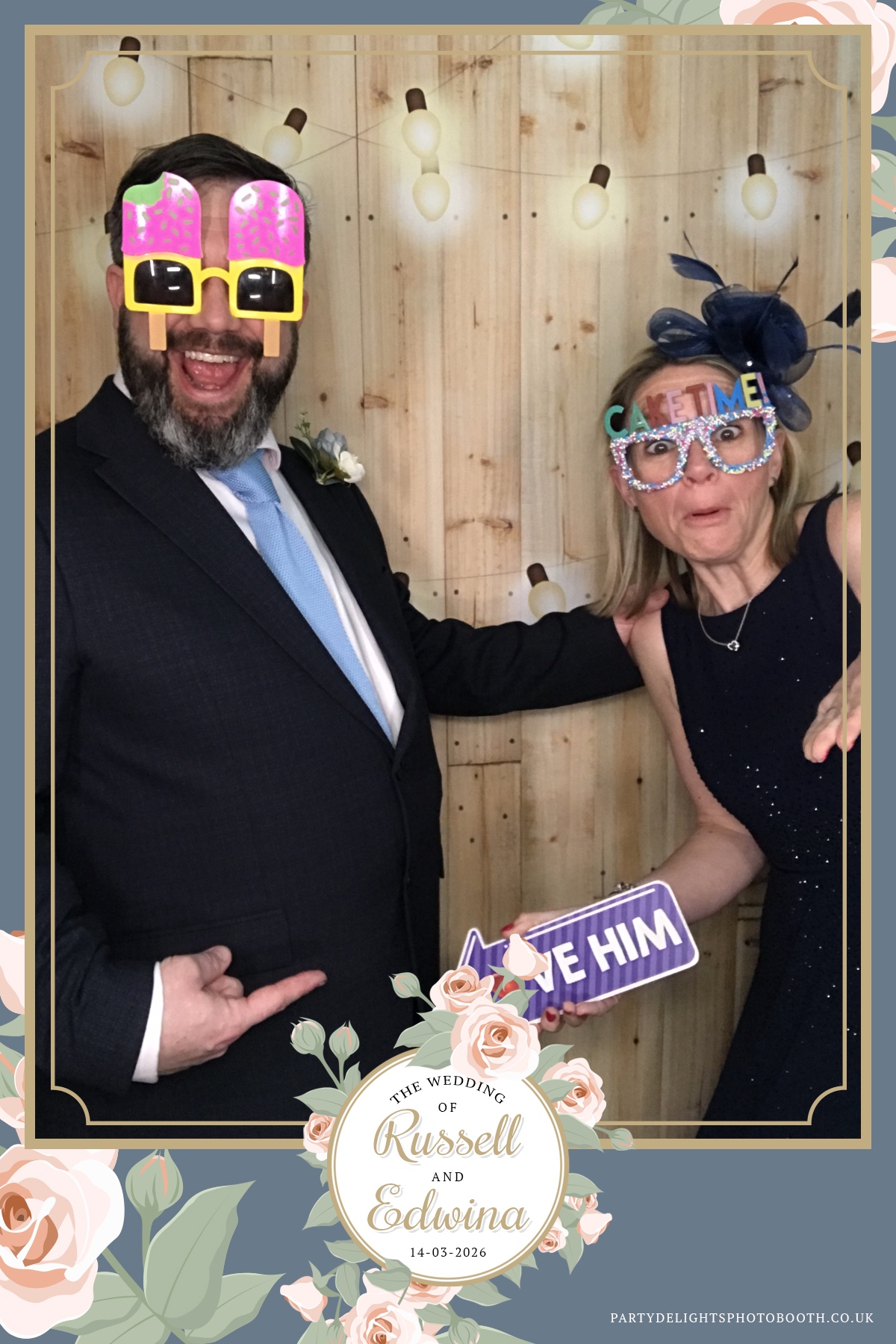 Russell and Edwina's wedding | View more photos from the event at gallery.partydelightsphotobooth.co.uk/u/PartyDelightsPhotoBooth/Russell-and-Edwinas-wedding