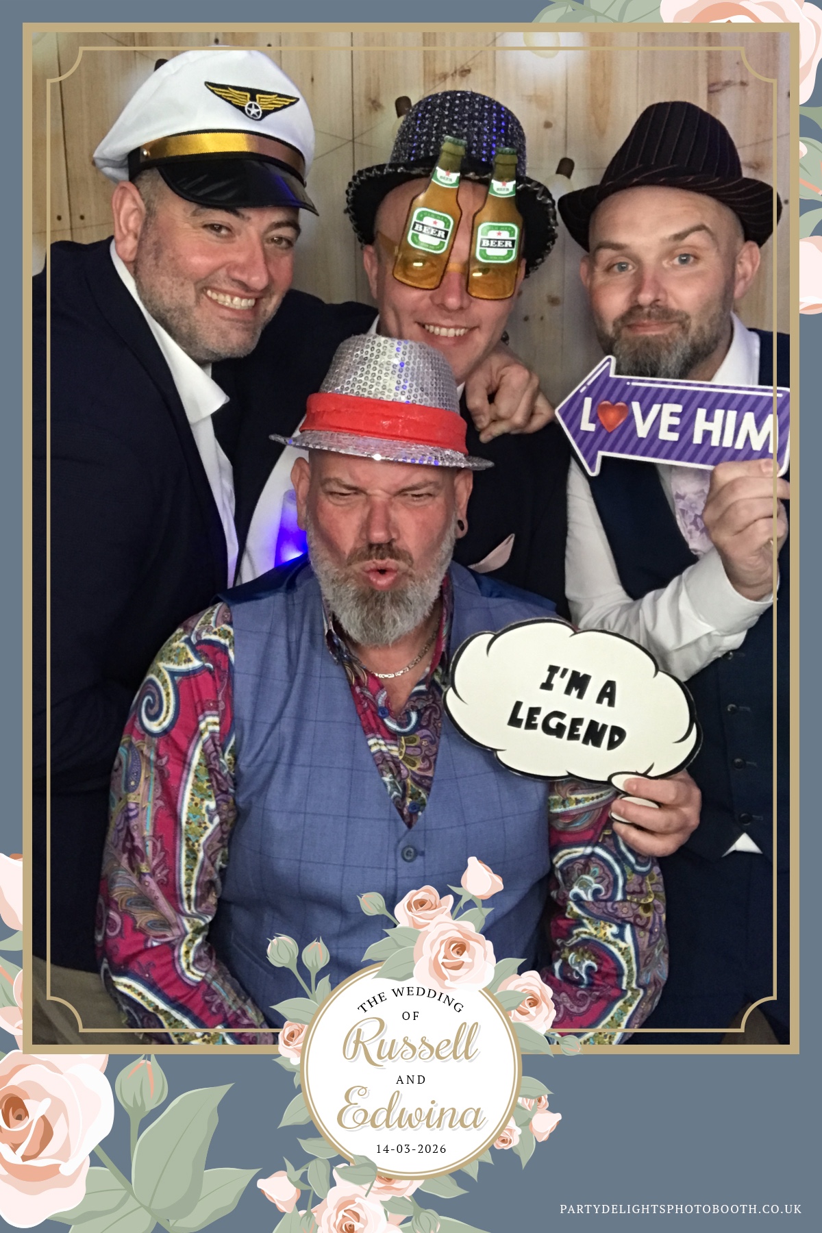 Russell and Edwina's wedding | View more photos from the event at gallery.partydelightsphotobooth.co.uk/u/PartyDelightsPhotoBooth/Russell-and-Edwinas-wedding