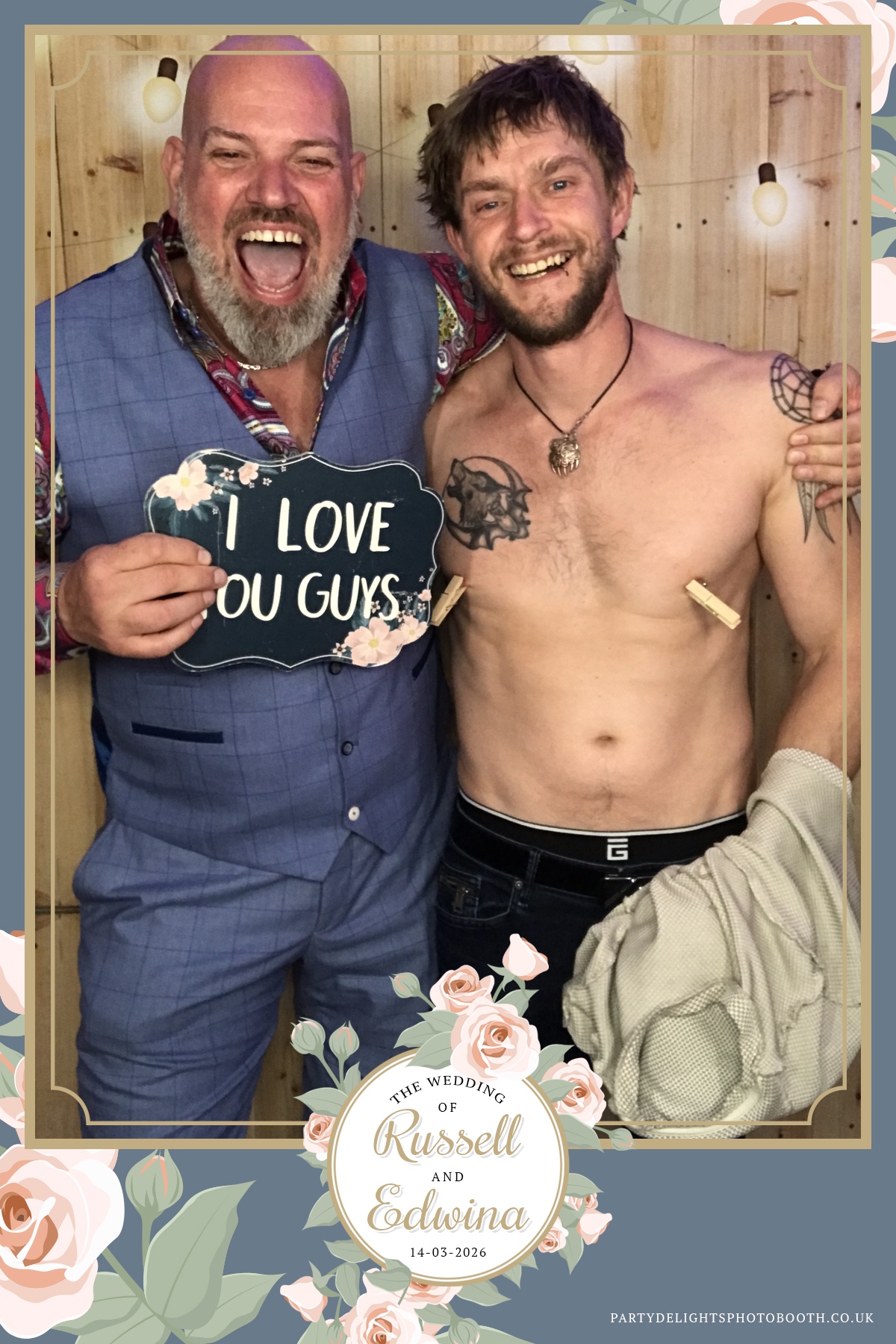 Russell and Edwina's wedding | View more photos from the event at gallery.partydelightsphotobooth.co.uk/u/PartyDelightsPhotoBooth/Russell-and-Edwinas-wedding