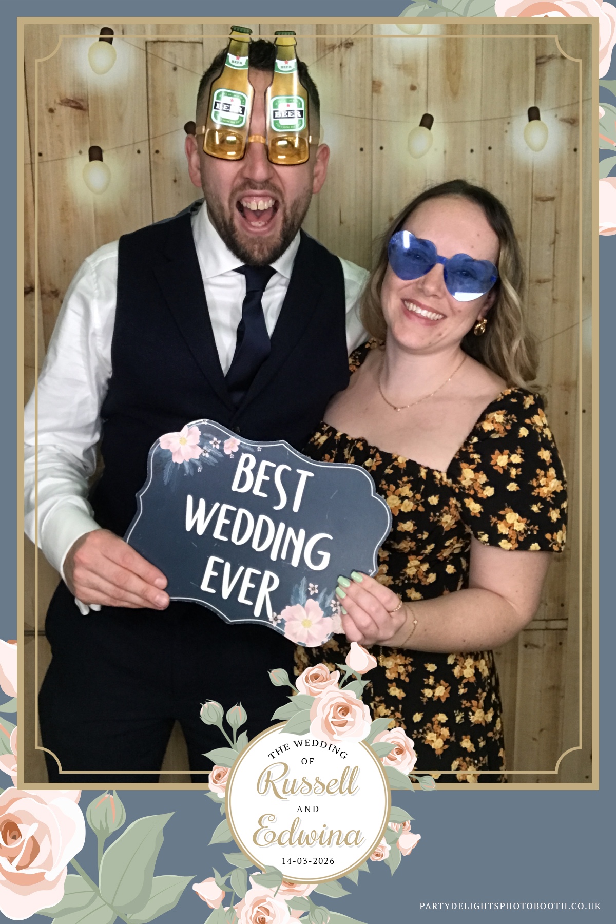 Russell and Edwina's wedding | View more photos from the event at gallery.partydelightsphotobooth.co.uk/u/PartyDelightsPhotoBooth/Russell-and-Edwinas-wedding
