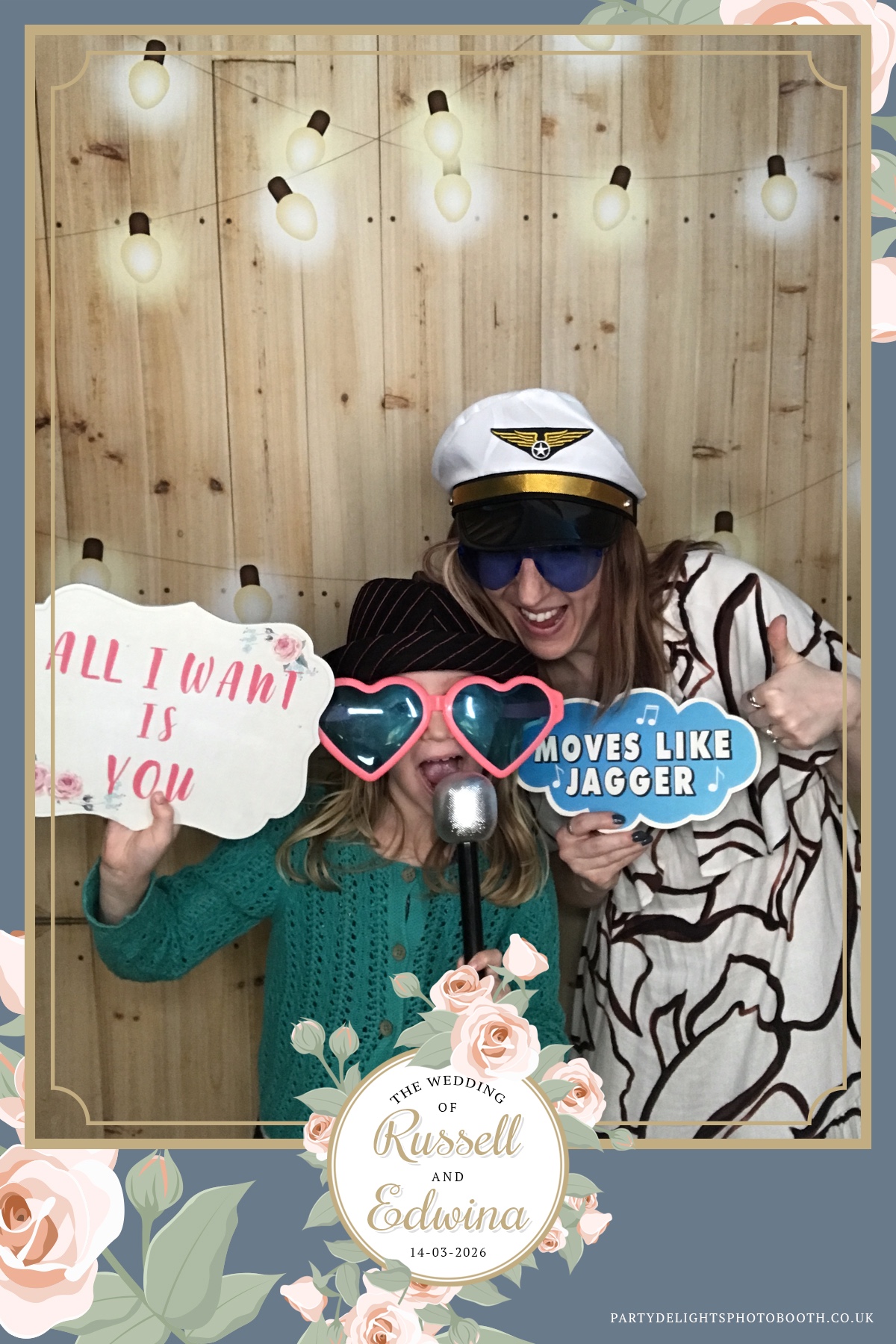 Russell and Edwina's wedding | View more photos from the event at gallery.partydelightsphotobooth.co.uk/u/PartyDelightsPhotoBooth/Russell-and-Edwinas-wedding