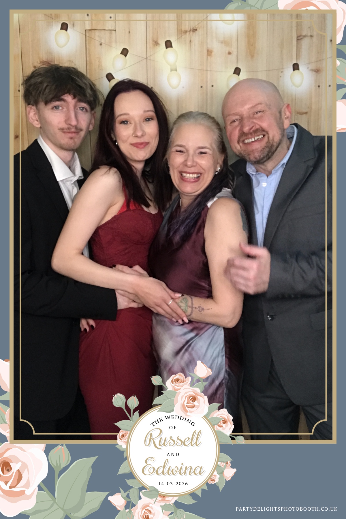 Russell and Edwina's wedding | View more photos from the event at gallery.partydelightsphotobooth.co.uk/u/PartyDelightsPhotoBooth/Russell-and-Edwinas-wedding