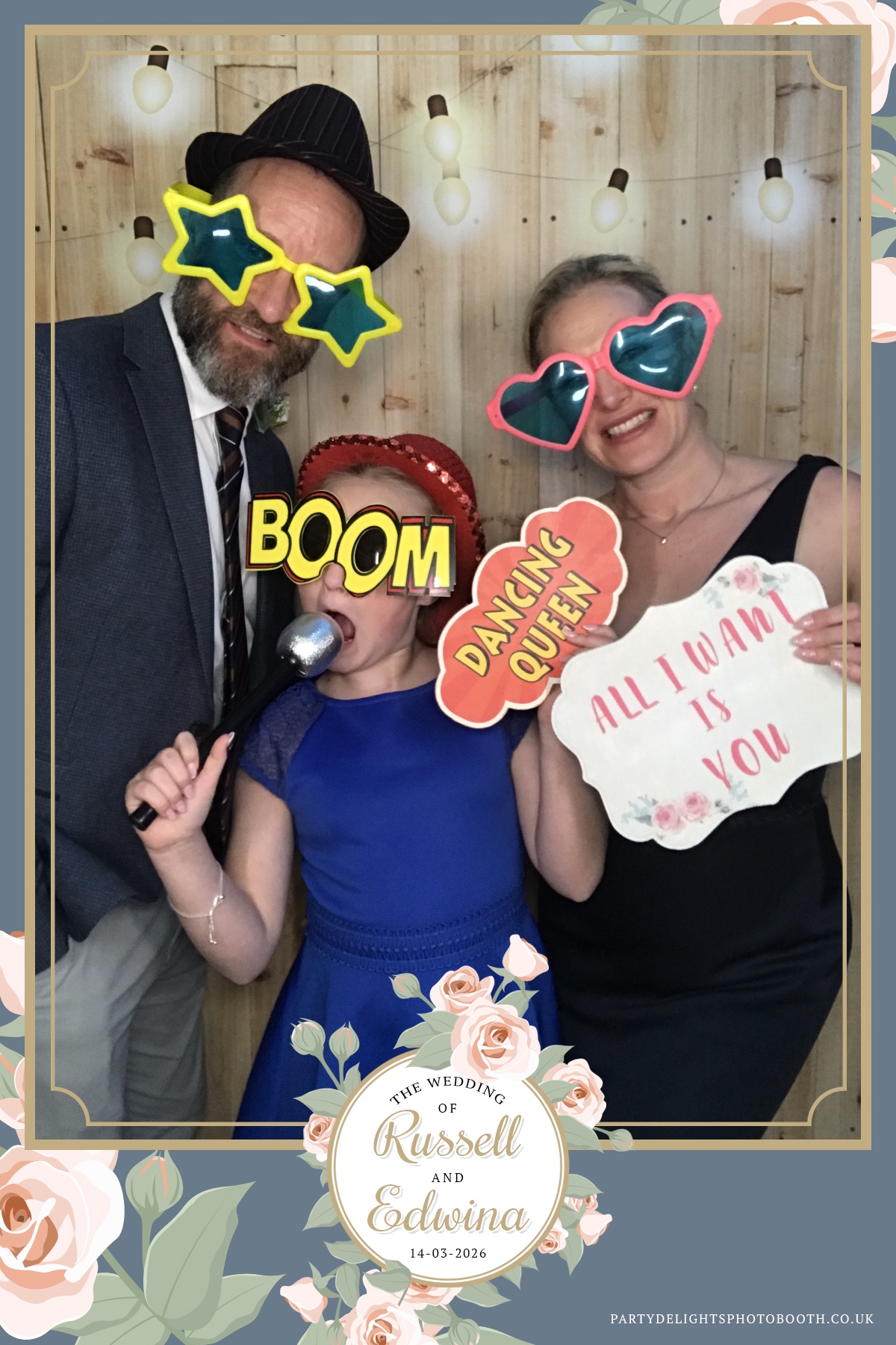 Russell and Edwina's wedding | View more photos from the event at gallery.partydelightsphotobooth.co.uk/u/PartyDelightsPhotoBooth/Russell-and-Edwinas-wedding