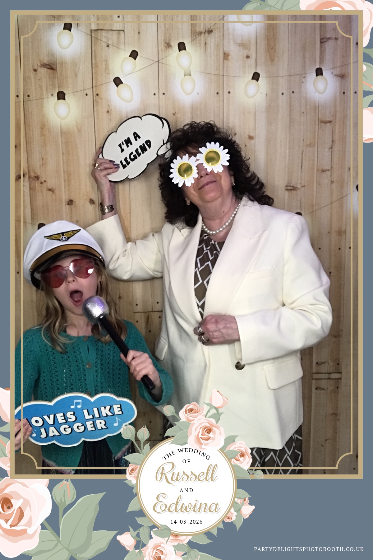 Russell and Edwina's wedding | View more photos from the event at gallery.partydelightsphotobooth.co.uk/u/PartyDelightsPhotoBooth/Russell-and-Edwinas-wedding