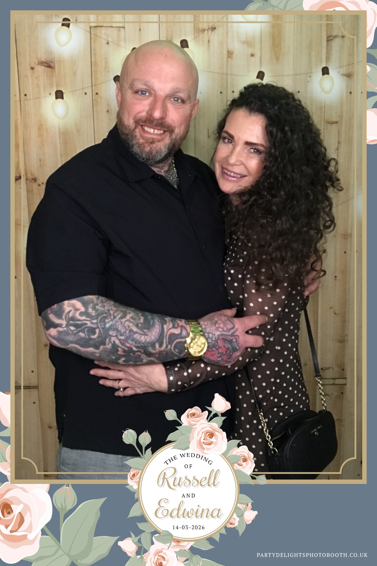 Russell and Edwina's wedding | View more photos from the event at gallery.partydelightsphotobooth.co.uk/u/PartyDelightsPhotoBooth/Russell-and-Edwinas-wedding