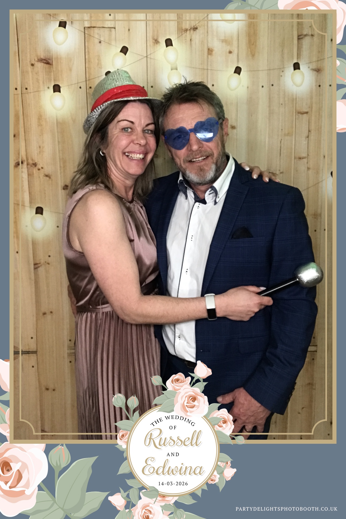 Russell and Edwina's wedding | View more photos from the event at gallery.partydelightsphotobooth.co.uk/u/PartyDelightsPhotoBooth/Russell-and-Edwinas-wedding