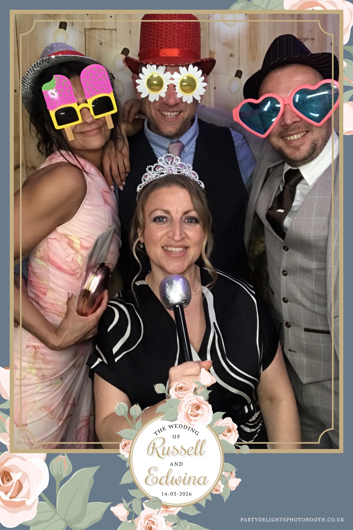 Russell and Edwina's wedding | View more photos from the event at gallery.partydelightsphotobooth.co.uk/u/PartyDelightsPhotoBooth/Russell-and-Edwinas-wedding