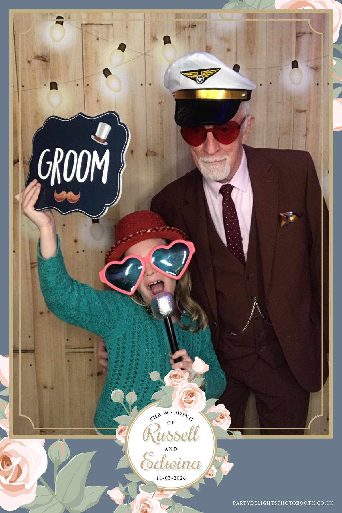 Russell and Edwina's wedding | View more photos from the event at gallery.partydelightsphotobooth.co.uk/u/PartyDelightsPhotoBooth/Russell-and-Edwinas-wedding