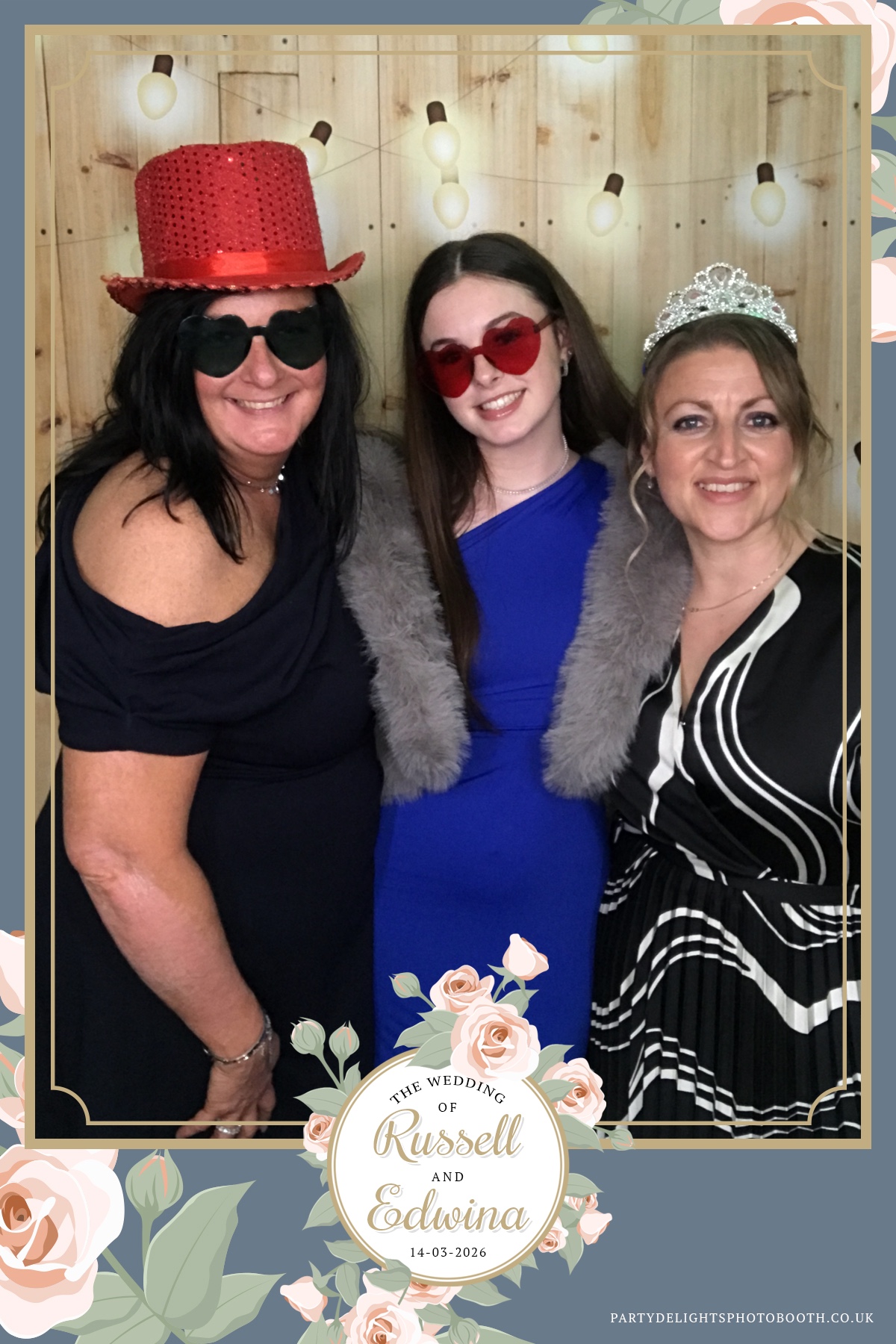 Russell and Edwina's wedding | View more photos from the event at gallery.partydelightsphotobooth.co.uk/u/PartyDelightsPhotoBooth/Russell-and-Edwinas-wedding