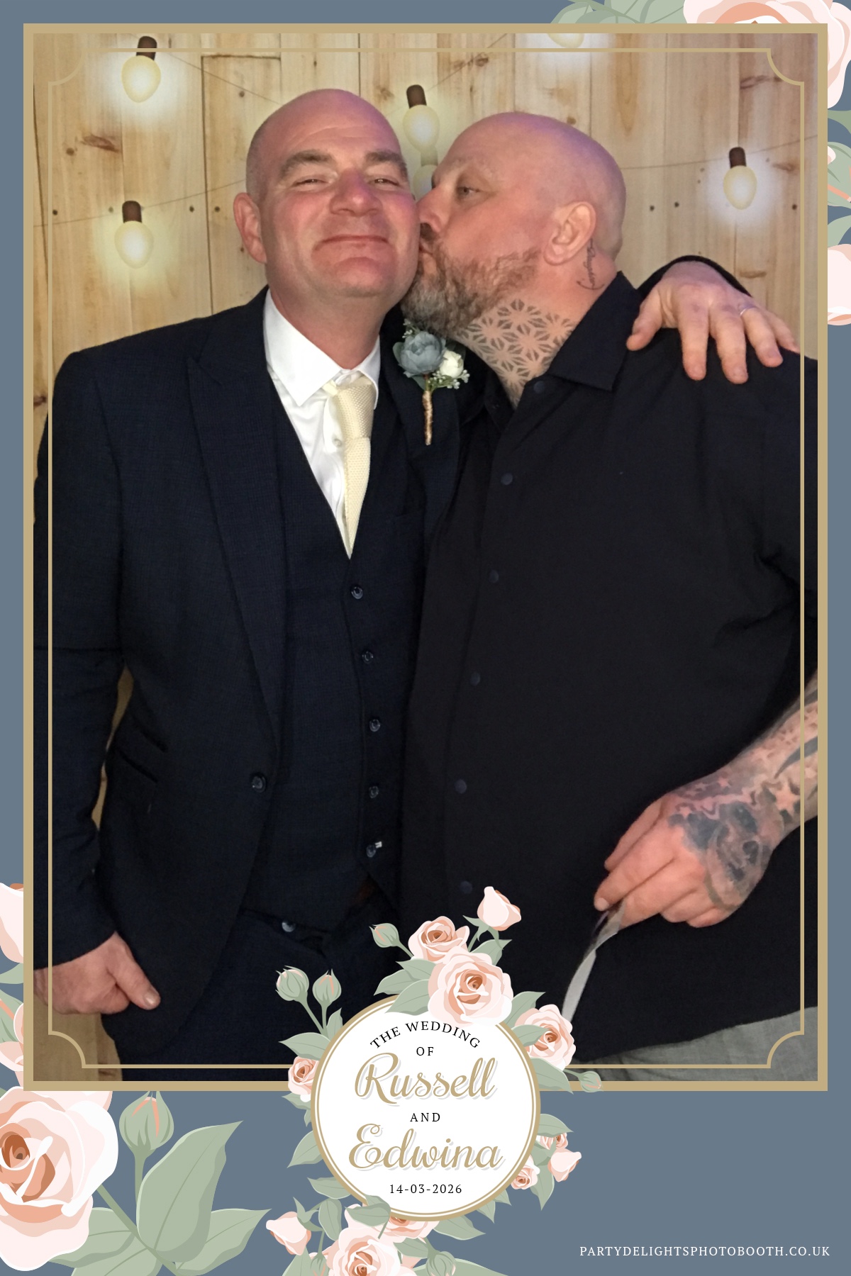 Russell and Edwina's wedding | View more photos from the event at gallery.partydelightsphotobooth.co.uk/u/PartyDelightsPhotoBooth/Russell-and-Edwinas-wedding