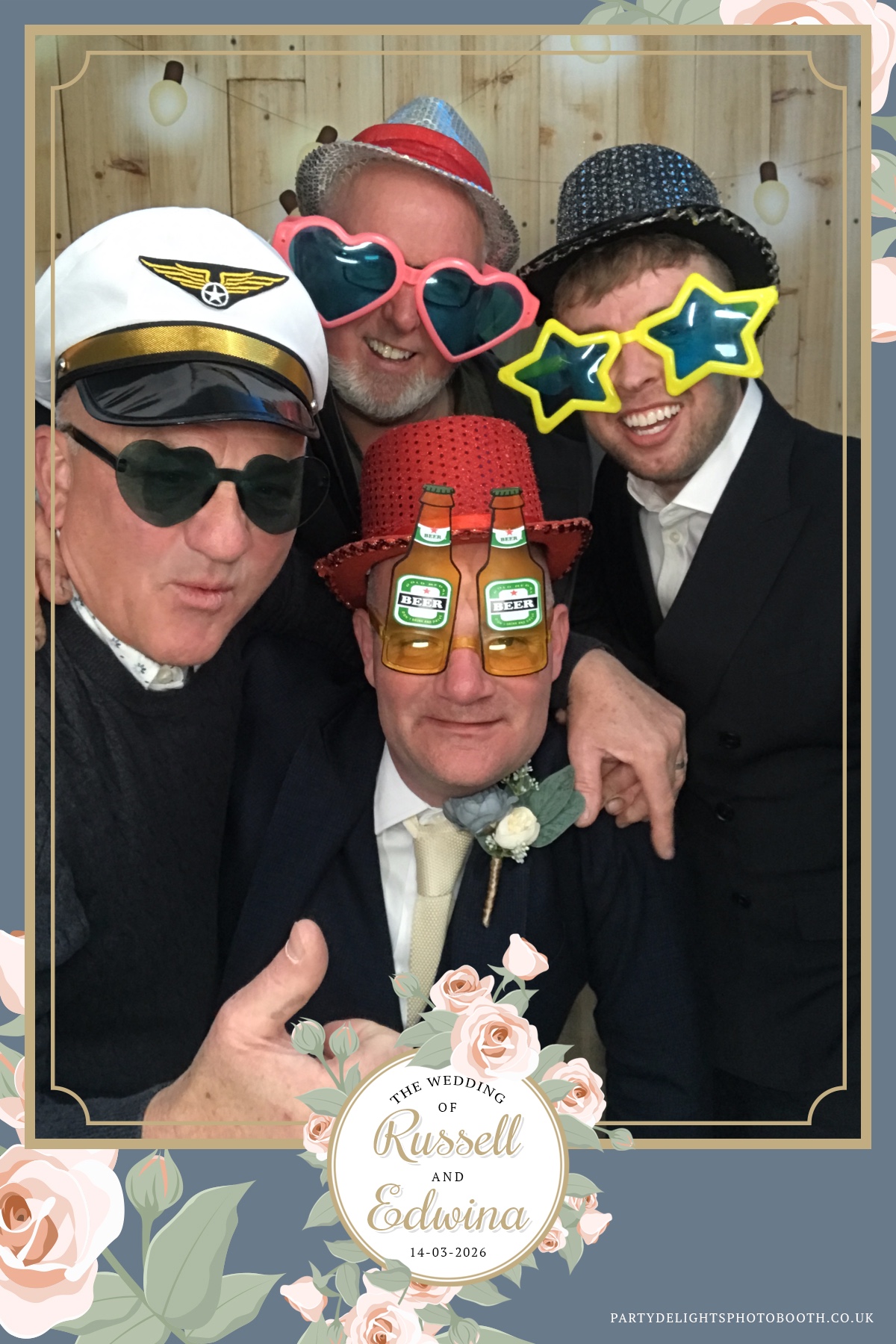 Russell and Edwina's wedding | View more photos from the event at gallery.partydelightsphotobooth.co.uk/u/PartyDelightsPhotoBooth/Russell-and-Edwinas-wedding