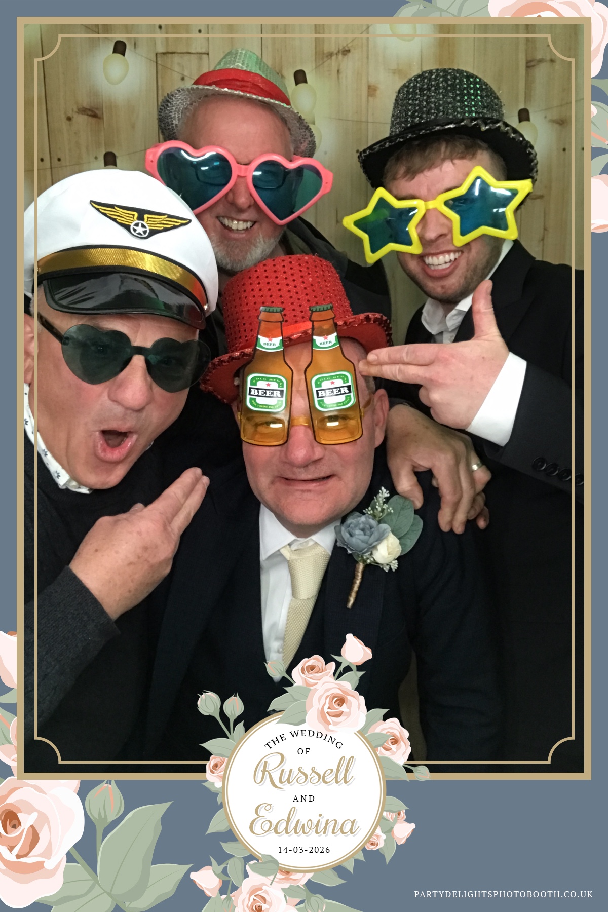 Russell and Edwina's wedding | View more photos from the event at gallery.partydelightsphotobooth.co.uk/u/PartyDelightsPhotoBooth/Russell-and-Edwinas-wedding