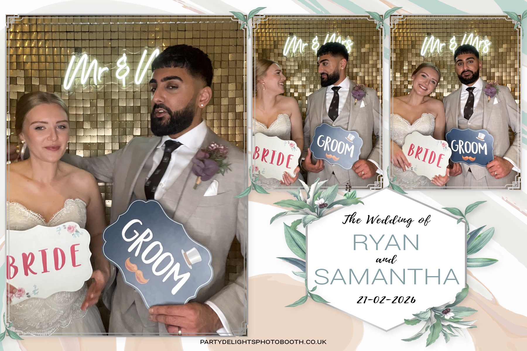 Samantha & Ryan Powar | View more photos from the event at gallery.partydelightsphotobooth.co.uk/u/PartyDelightsPhotoBooth/Samantha-Ryan-Powar