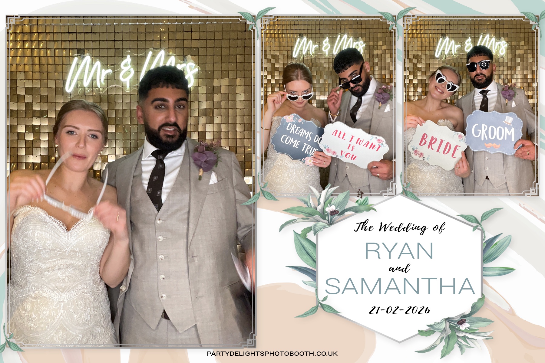 Samantha & Ryan Powar | View more photos from the event at gallery.partydelightsphotobooth.co.uk/u/PartyDelightsPhotoBooth/Samantha-Ryan-Powar