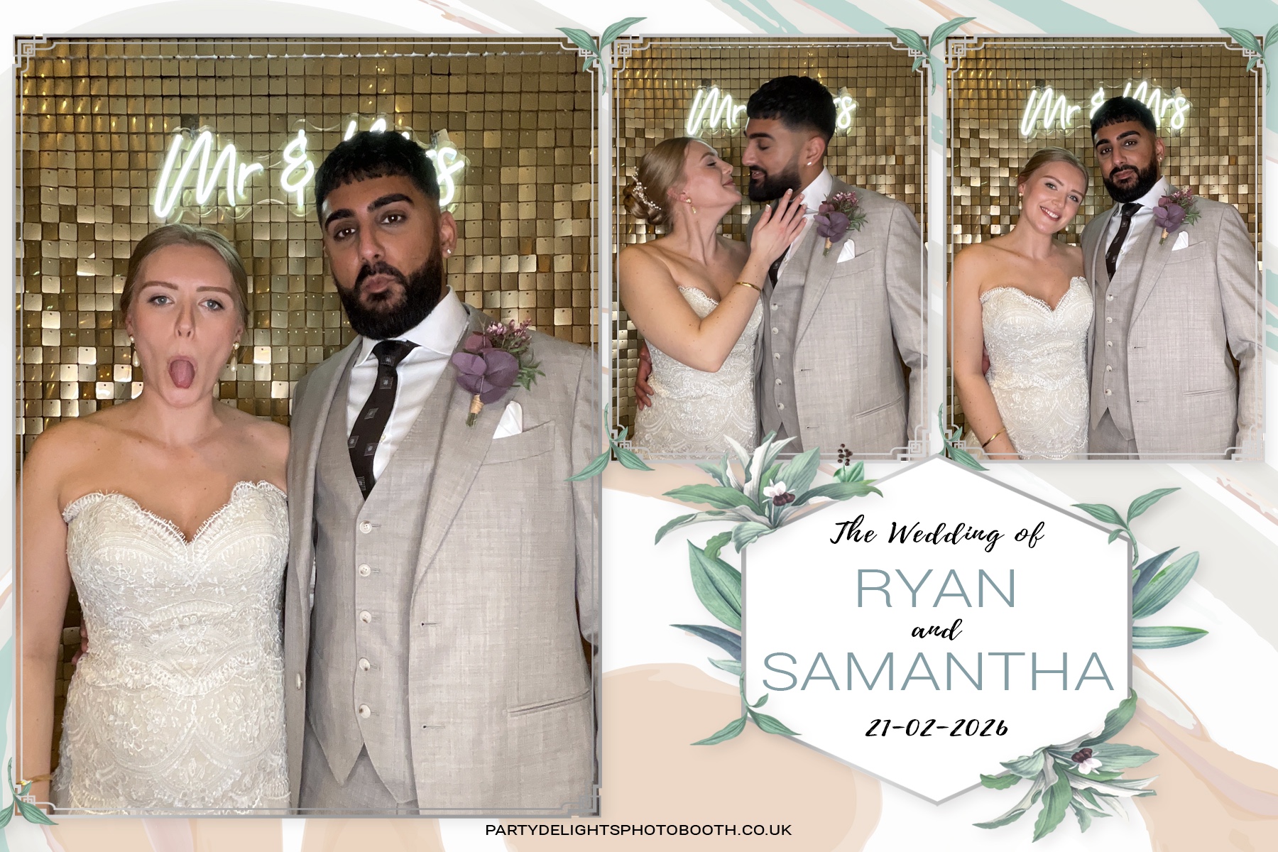 Samantha & Ryan Powar | View more photos from the event at gallery.partydelightsphotobooth.co.uk/u/PartyDelightsPhotoBooth/Samantha-Ryan-Powar