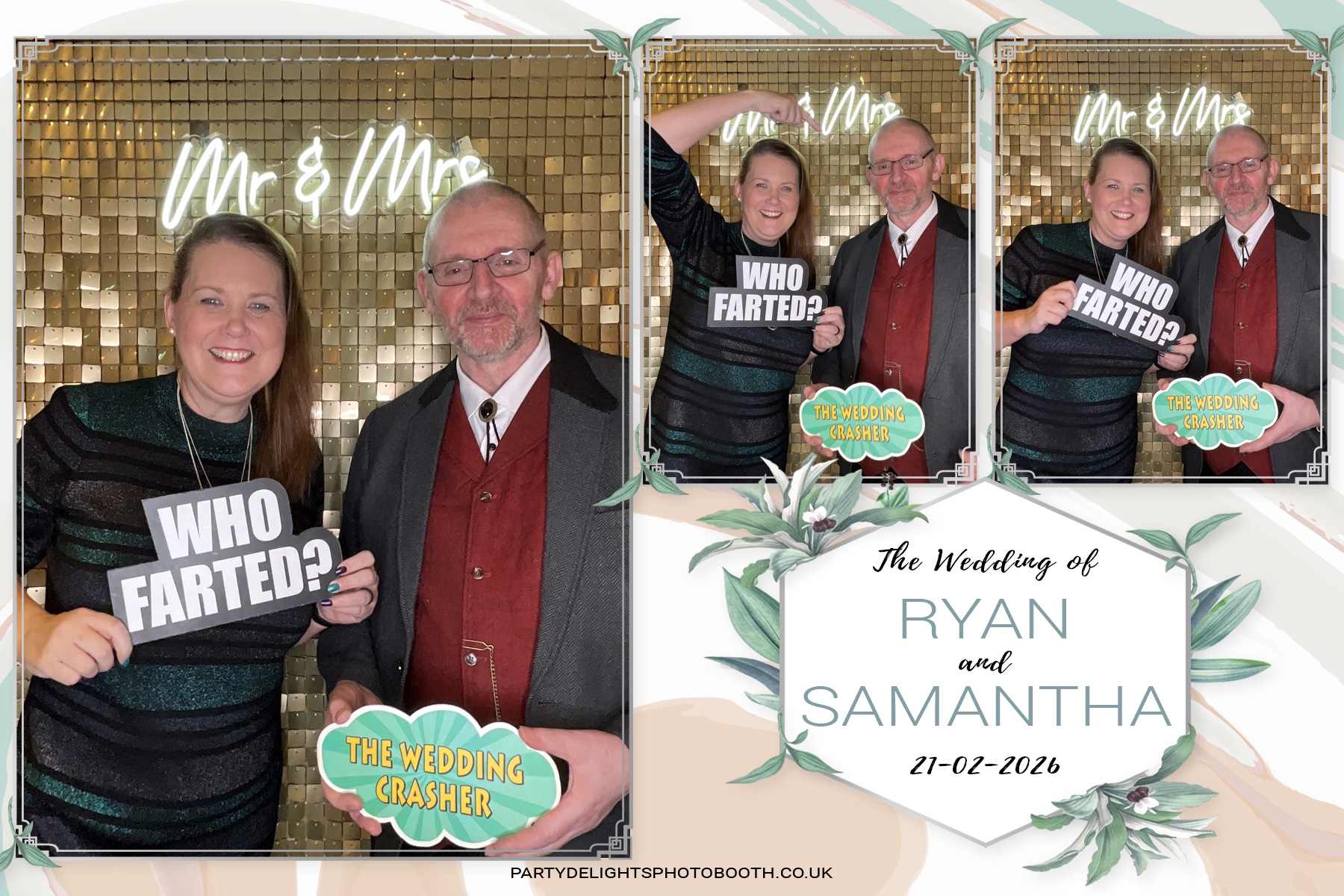 Samantha & Ryan Powar | View more photos from the event at gallery.partydelightsphotobooth.co.uk/u/PartyDelightsPhotoBooth/Samantha-Ryan-Powar