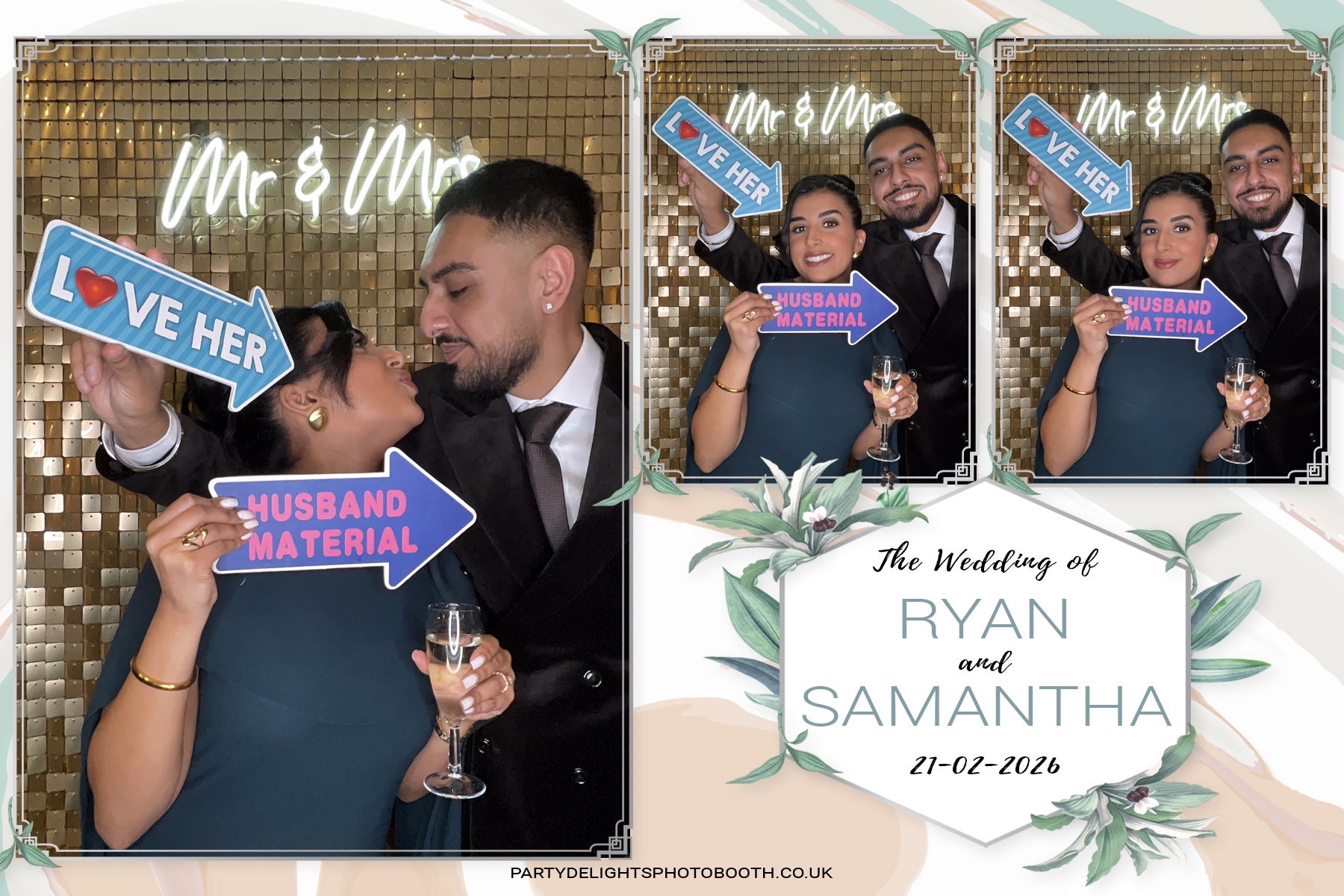 Samantha & Ryan Powar | View more photos from the event at gallery.partydelightsphotobooth.co.uk/u/PartyDelightsPhotoBooth/Samantha-Ryan-Powar