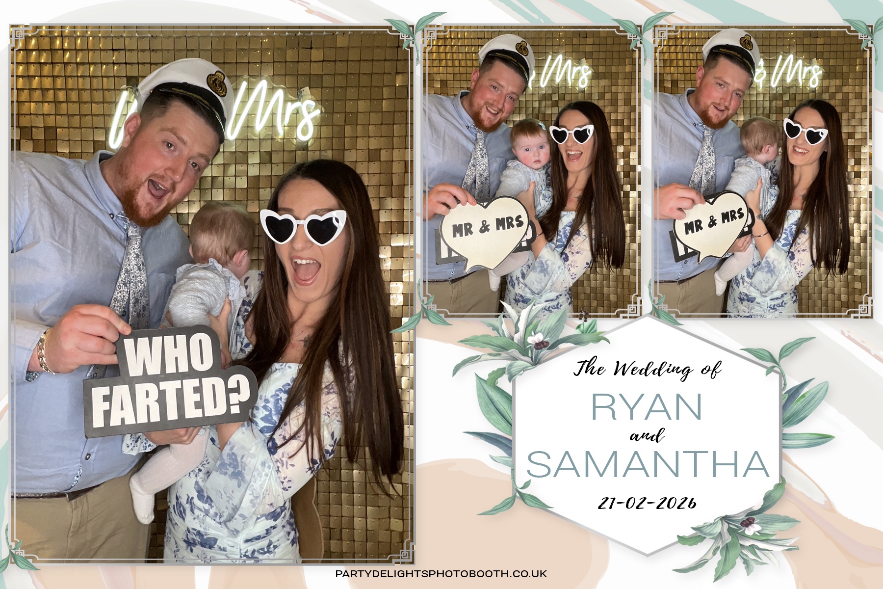 Samantha & Ryan Powar | View more photos from the event at gallery.partydelightsphotobooth.co.uk/u/PartyDelightsPhotoBooth/Samantha-Ryan-Powar