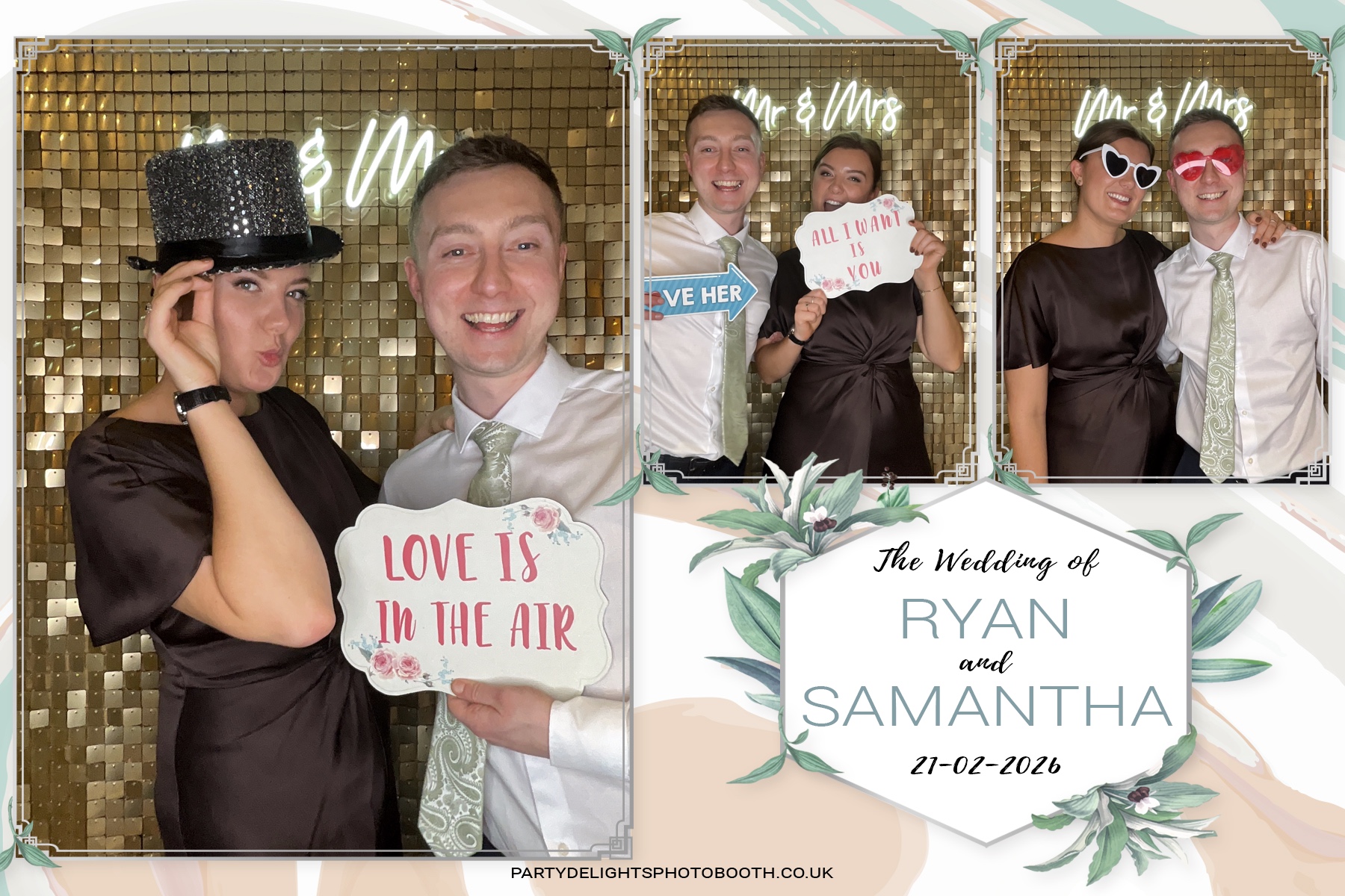 Samantha & Ryan Powar | View more photos from the event at gallery.partydelightsphotobooth.co.uk/u/PartyDelightsPhotoBooth/Samantha-Ryan-Powar