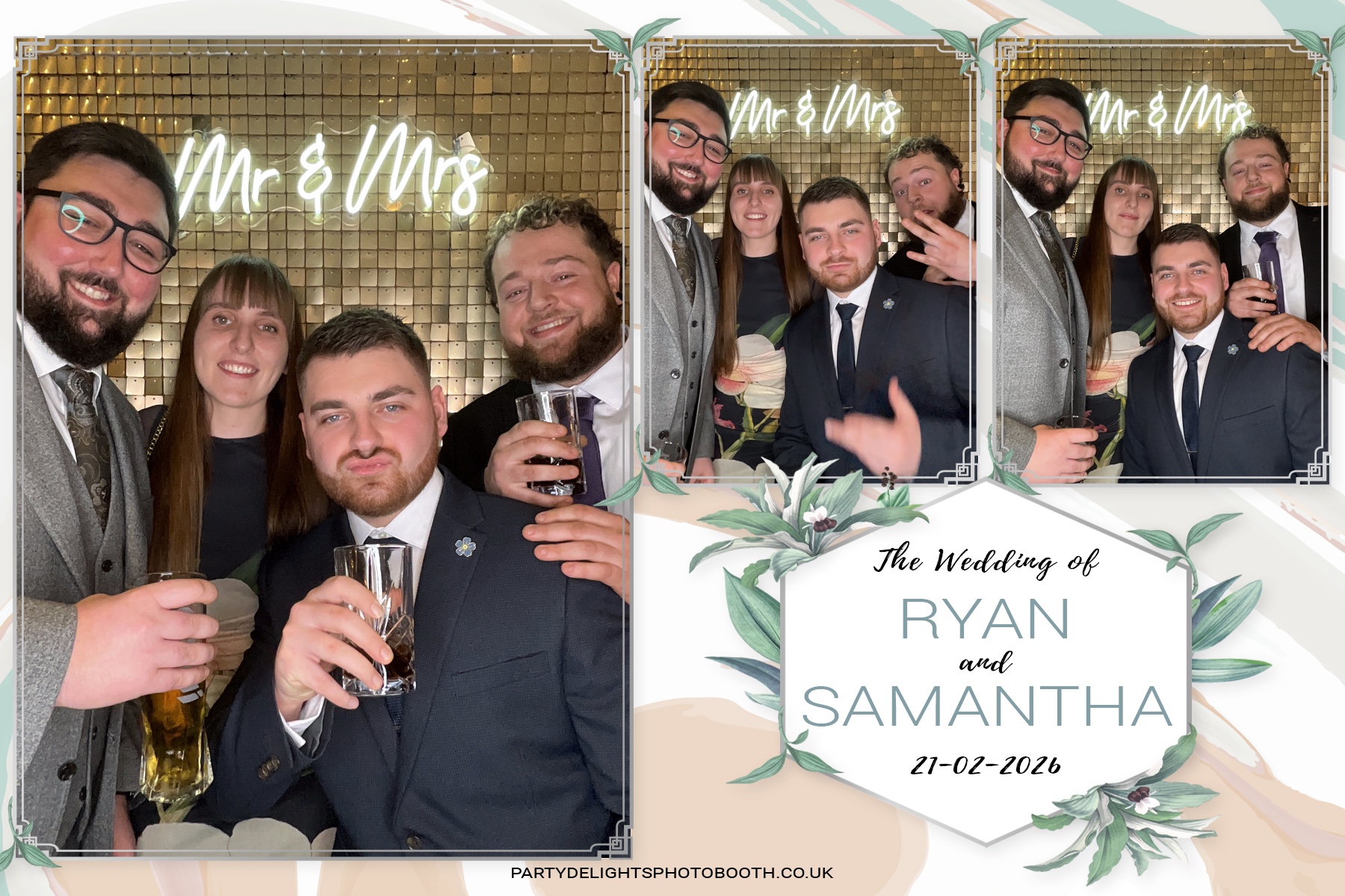 Samantha & Ryan Powar | View more photos from the event at gallery.partydelightsphotobooth.co.uk/u/PartyDelightsPhotoBooth/Samantha-Ryan-Powar