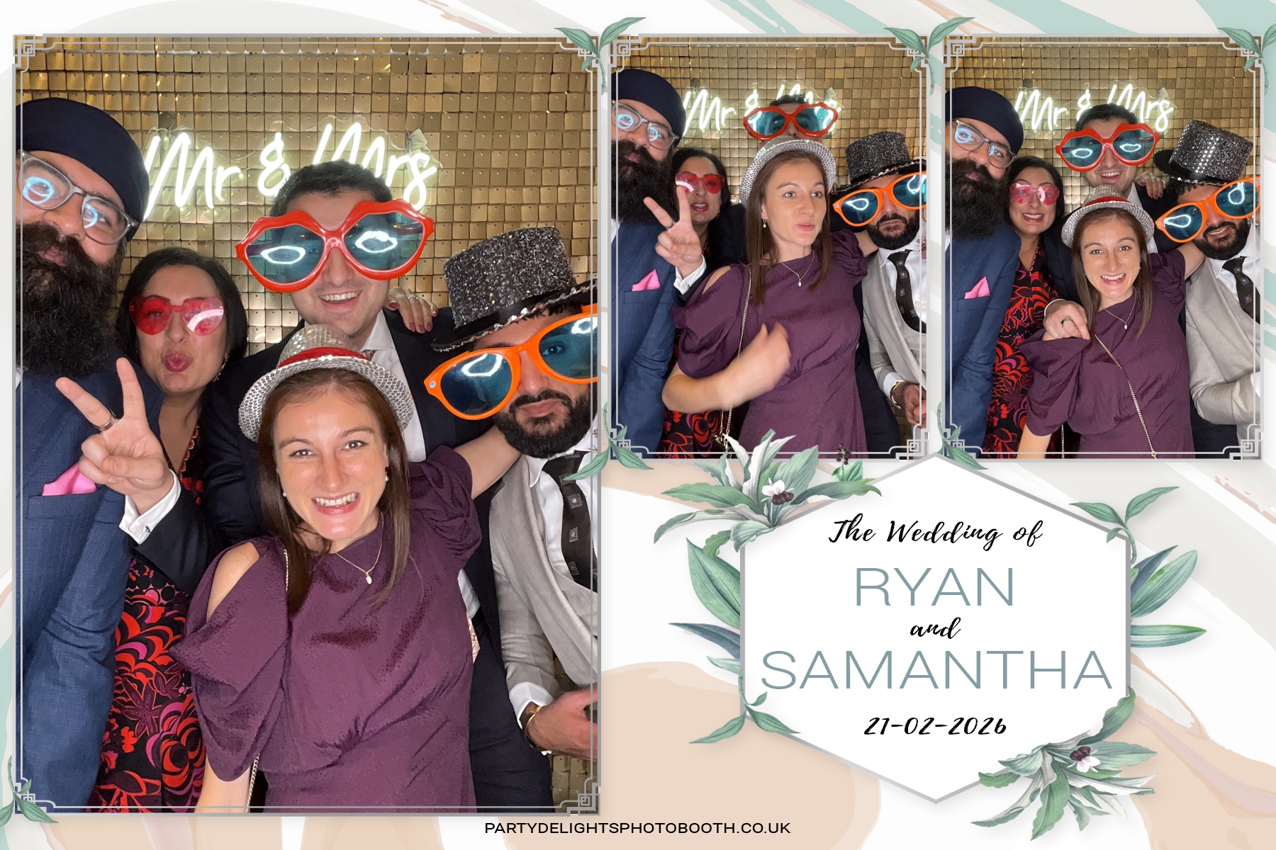 Samantha & Ryan Powar | View more photos from the event at gallery.partydelightsphotobooth.co.uk/u/PartyDelightsPhotoBooth/Samantha-Ryan-Powar