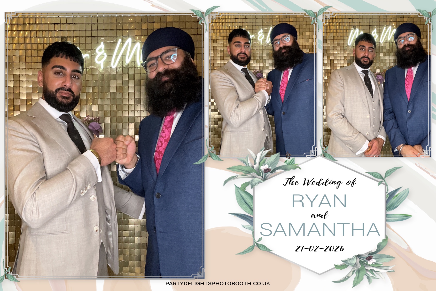 Samantha & Ryan Powar | View more photos from the event at gallery.partydelightsphotobooth.co.uk/u/PartyDelightsPhotoBooth/Samantha-Ryan-Powar