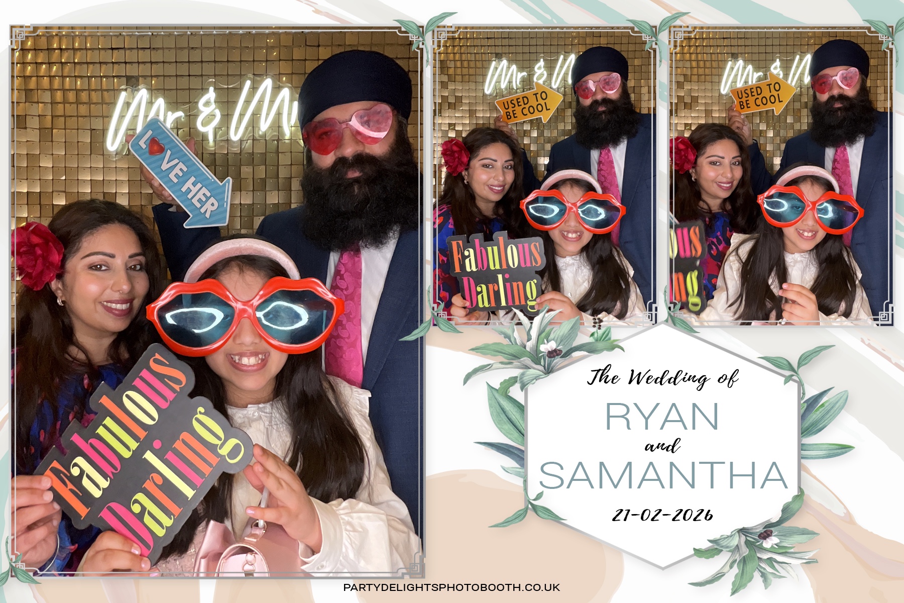 Samantha & Ryan Powar | View more photos from the event at gallery.partydelightsphotobooth.co.uk/u/PartyDelightsPhotoBooth/Samantha-Ryan-Powar