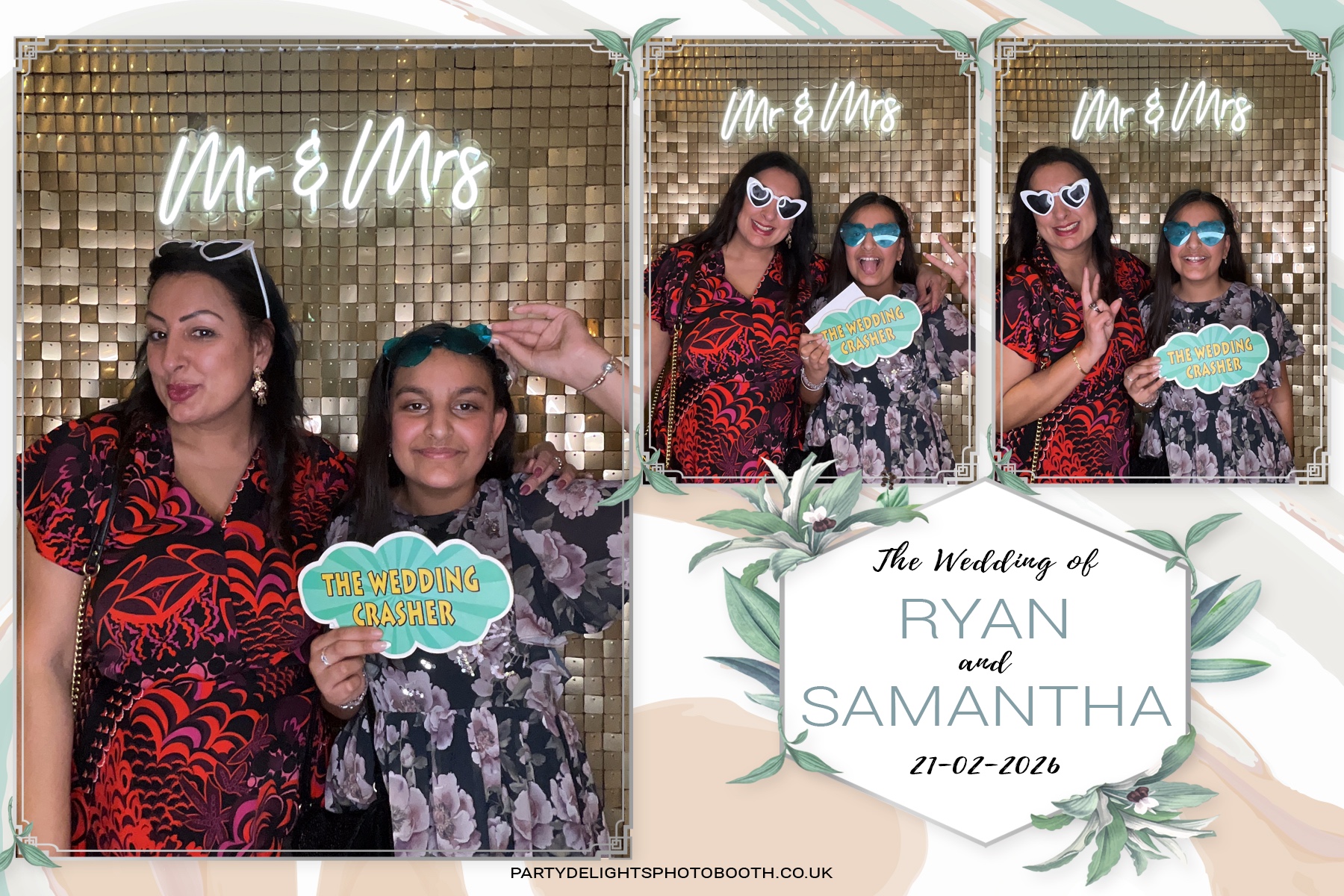 Samantha & Ryan Powar | View more photos from the event at gallery.partydelightsphotobooth.co.uk/u/PartyDelightsPhotoBooth/Samantha-Ryan-Powar