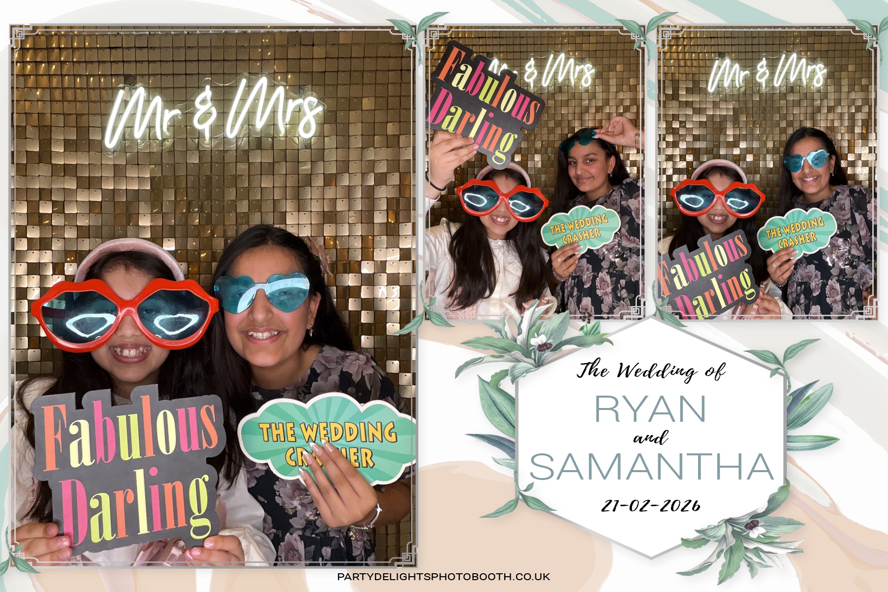 Samantha & Ryan Powar | View more photos from the event at gallery.partydelightsphotobooth.co.uk/u/PartyDelightsPhotoBooth/Samantha-Ryan-Powar