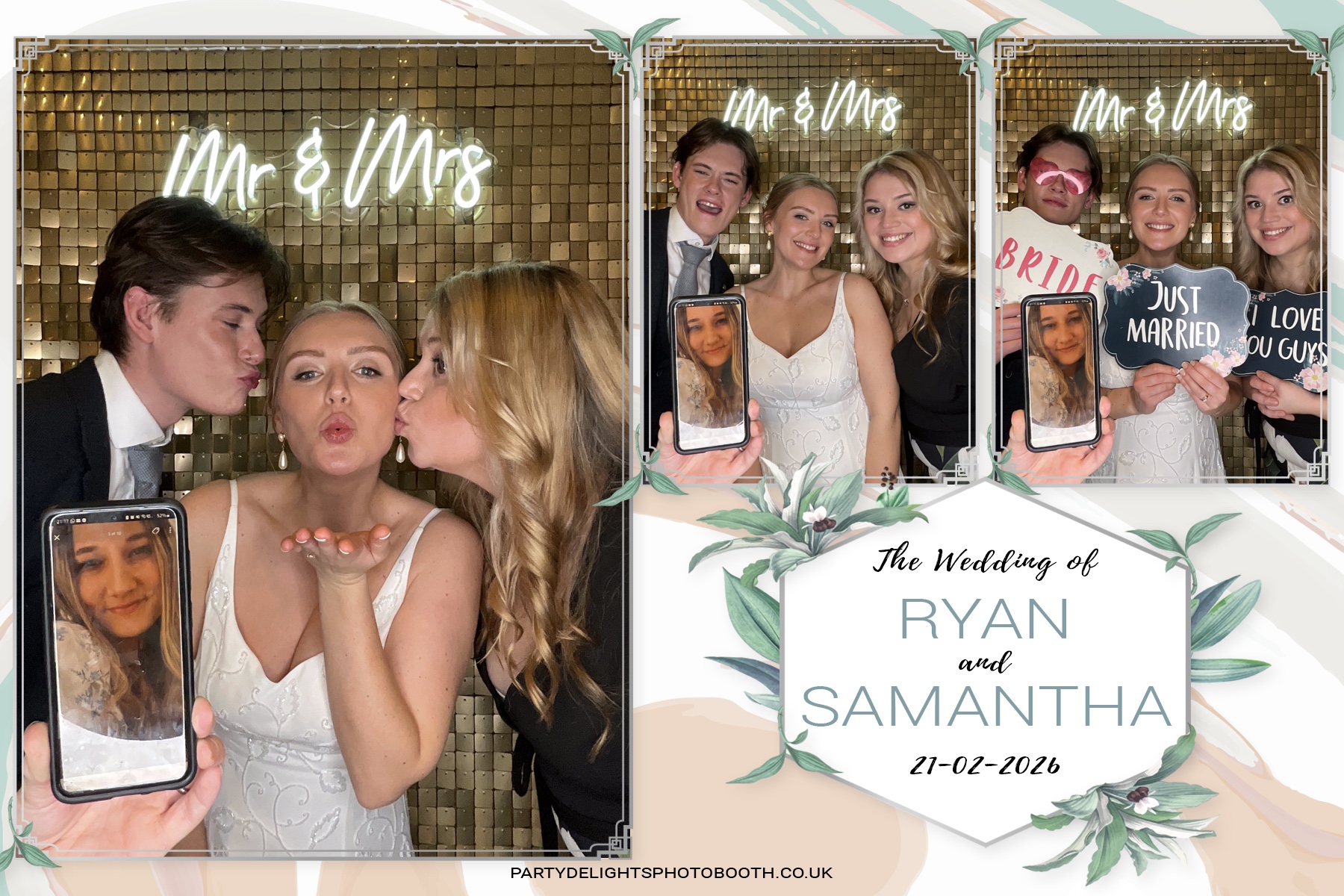 Samantha & Ryan Powar | View more photos from the event at gallery.partydelightsphotobooth.co.uk/u/PartyDelightsPhotoBooth/Samantha-Ryan-Powar