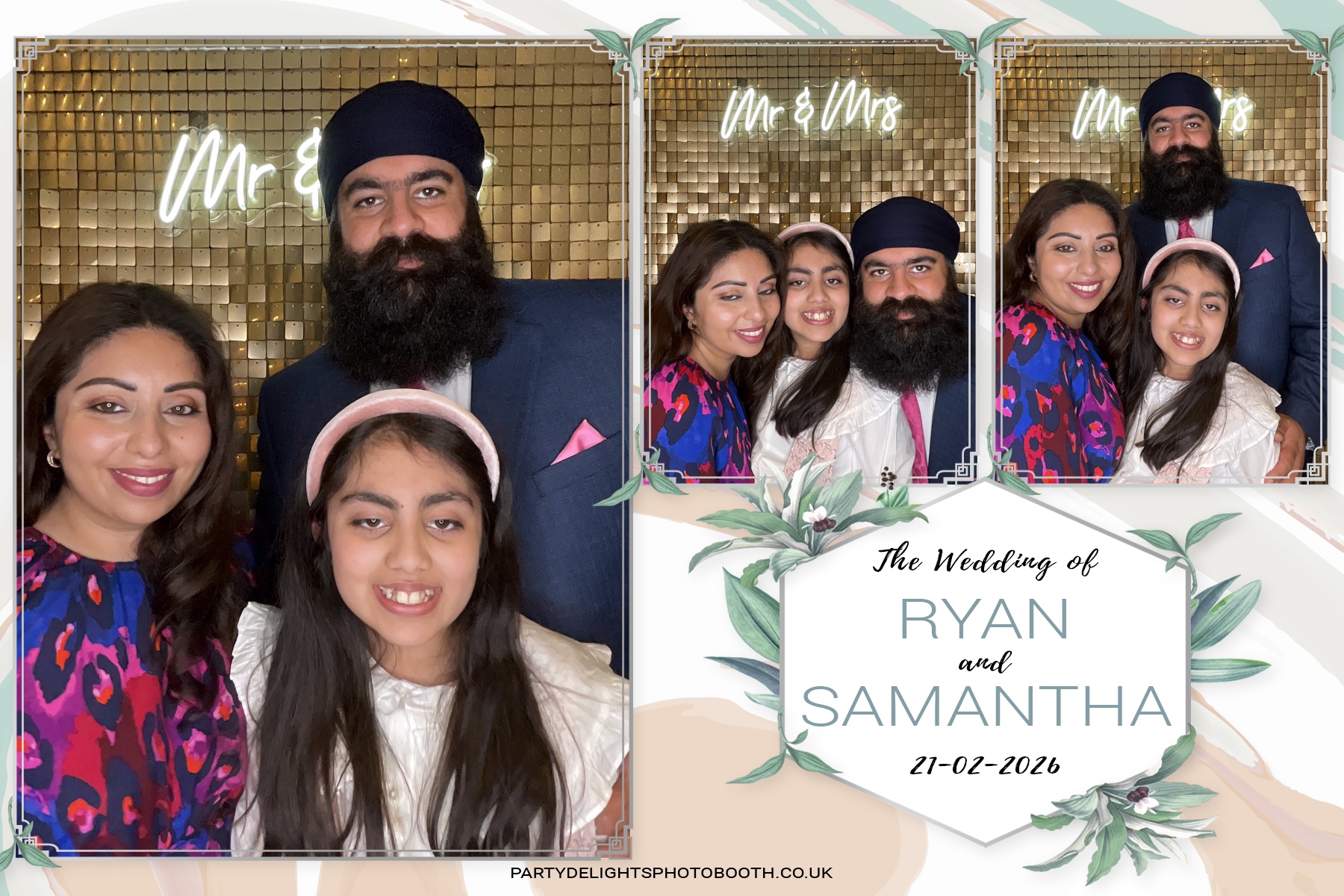 Samantha & Ryan Powar | View more photos from the event at gallery.partydelightsphotobooth.co.uk/u/PartyDelightsPhotoBooth/Samantha-Ryan-Powar